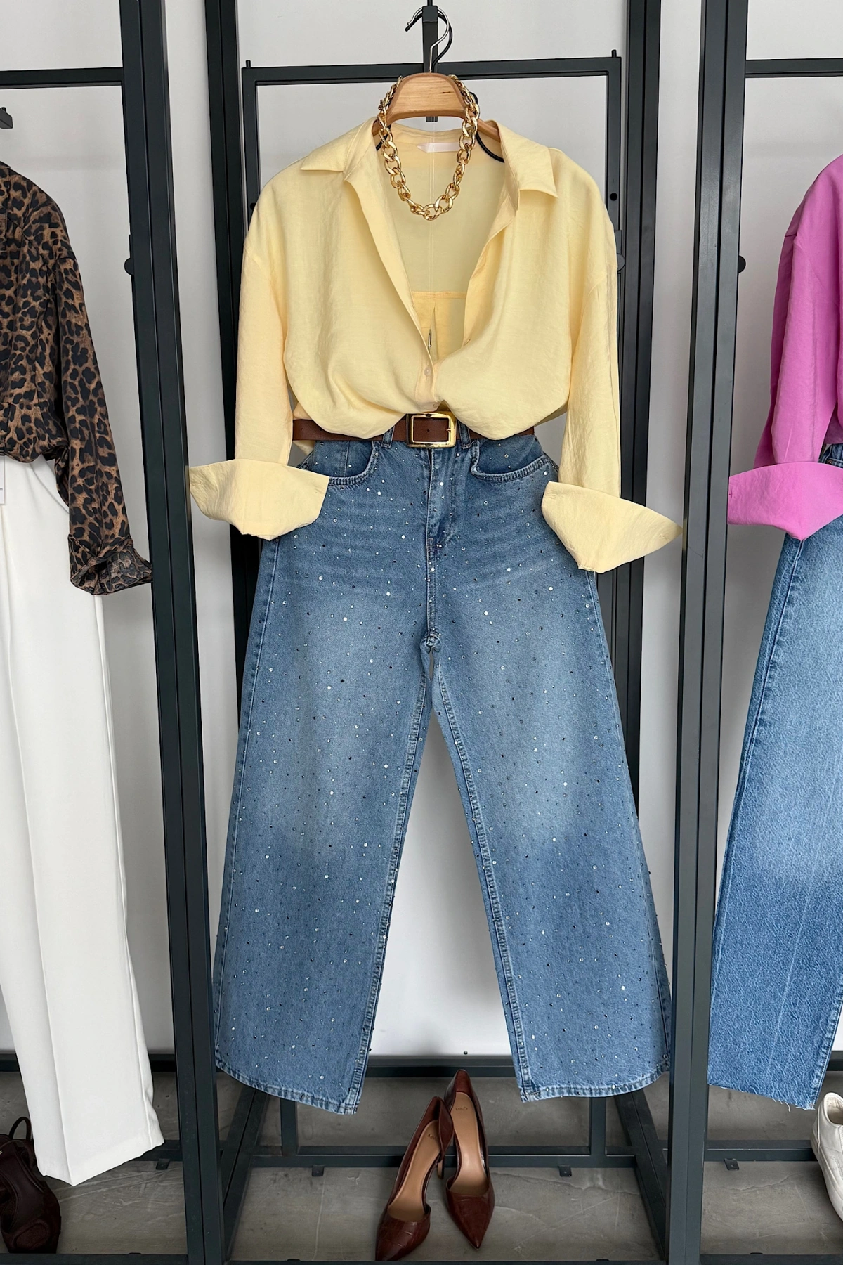 Basic Modal Gömlek Sarı