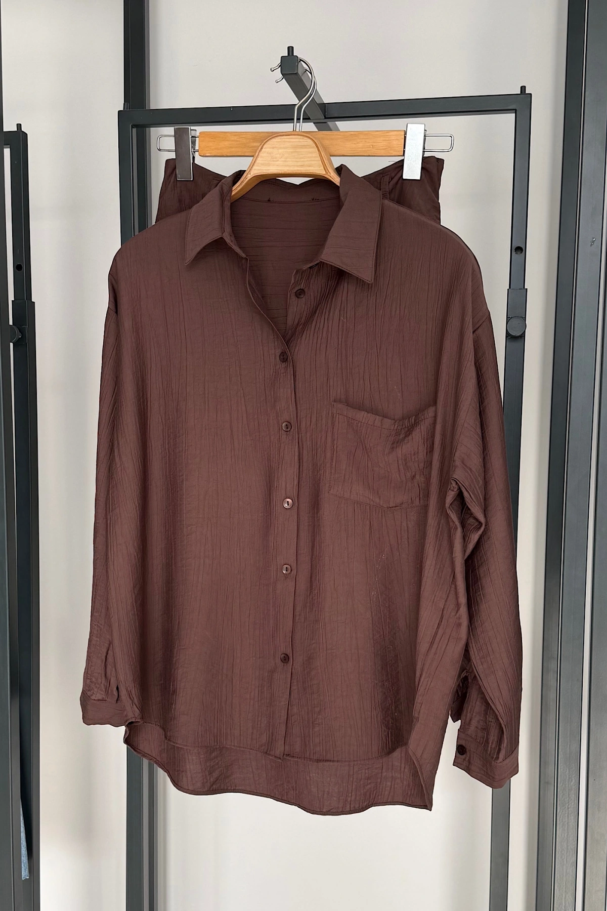 Kırinkıl Desen Takım Kahverengi