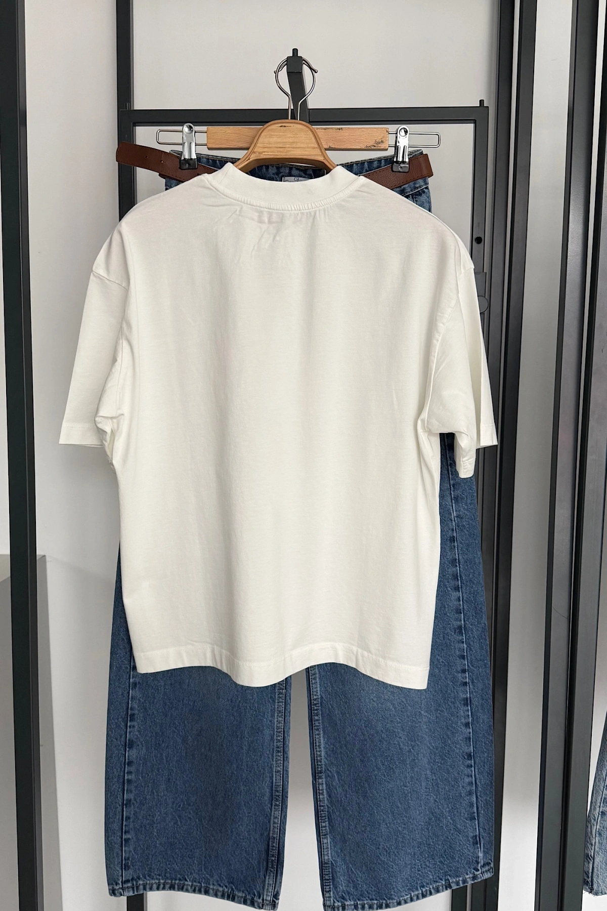 Tropicana Baskılı T-Shirt Ekru