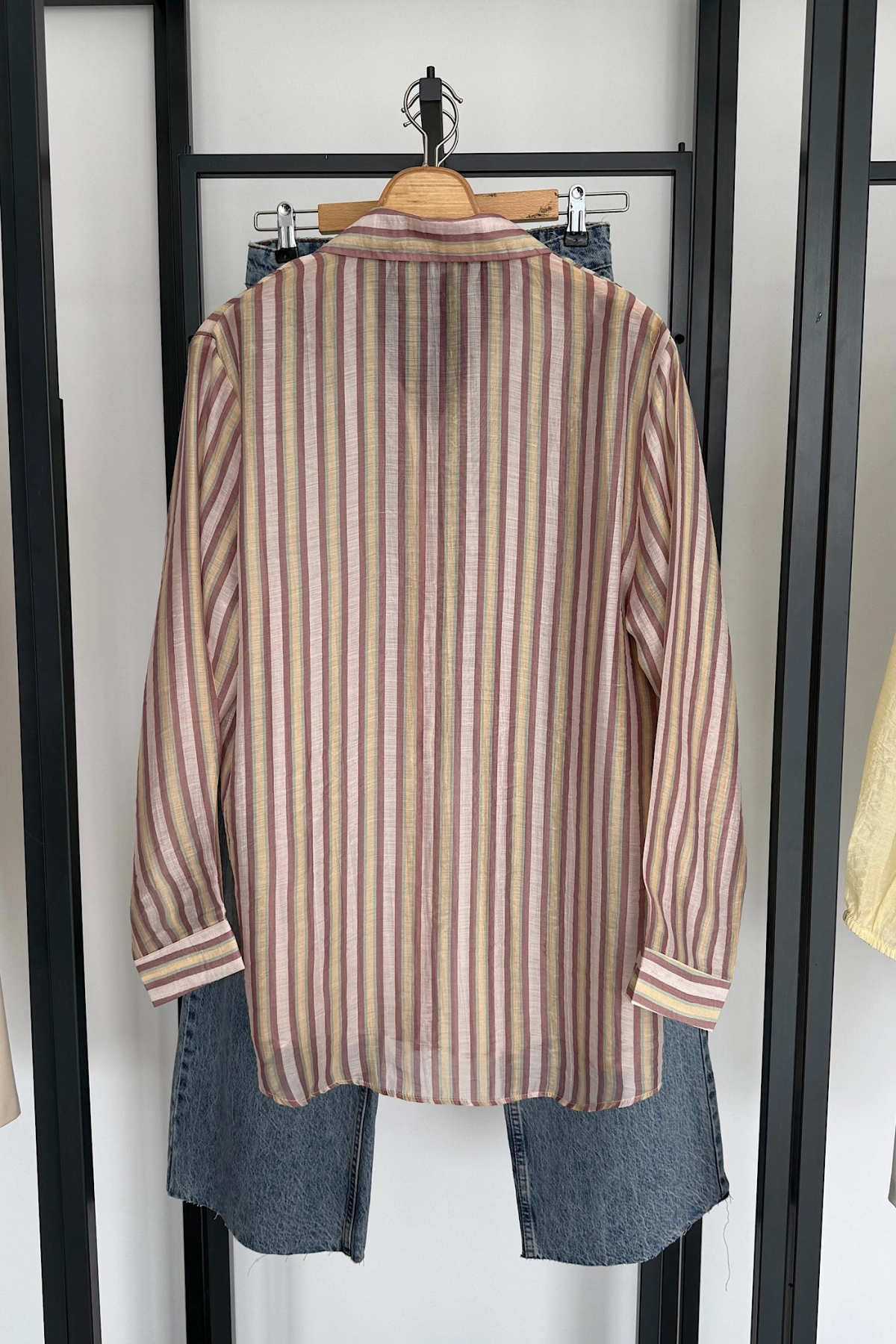 Renkli Modal Gömlek Renkli