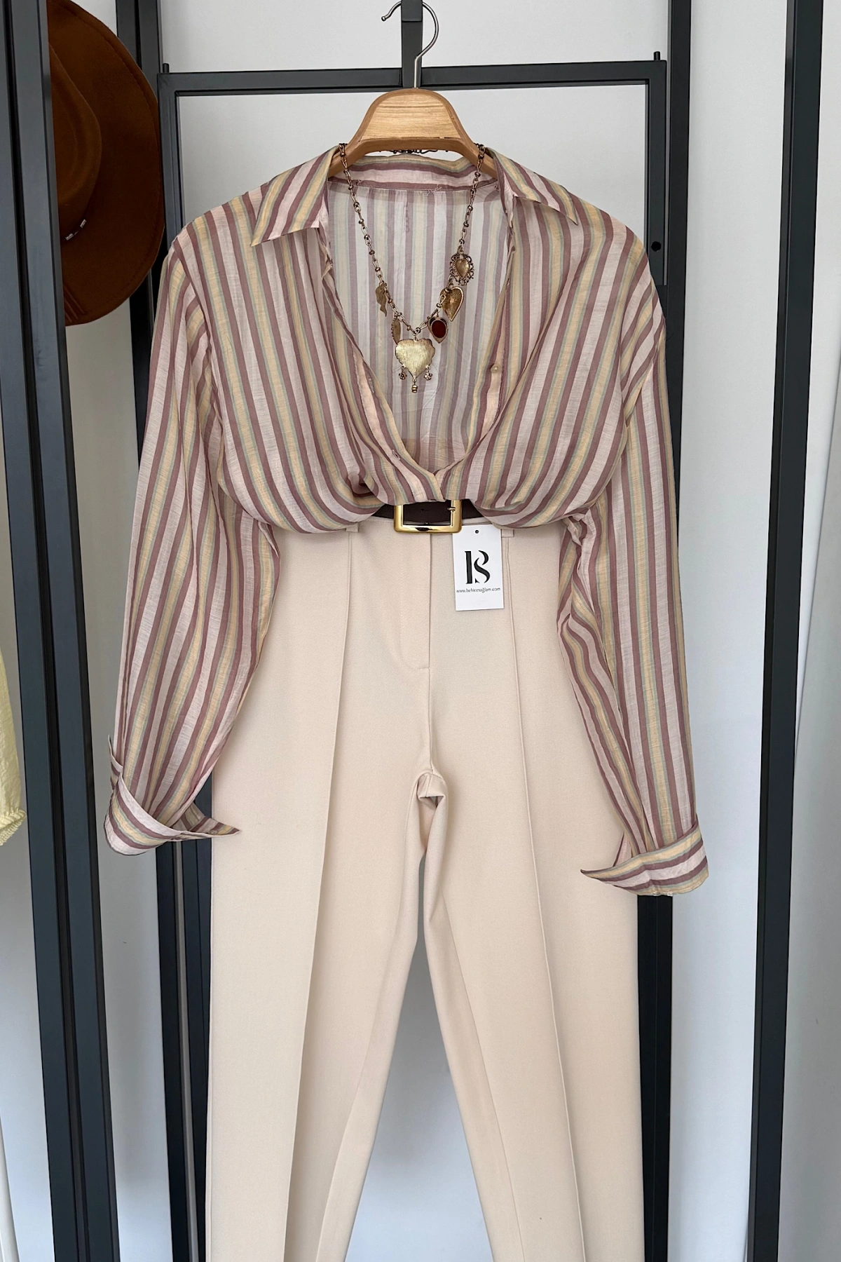 Renkli Modal Gömlek Renkli