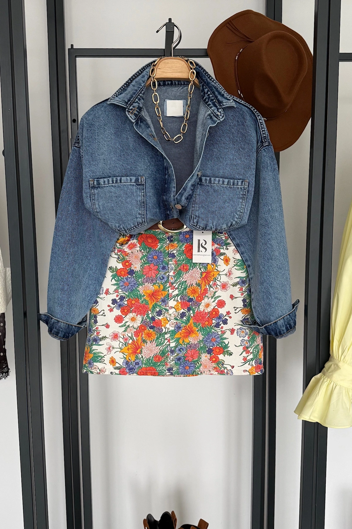 Taşsız Tensel Kot Gömlek Mavi