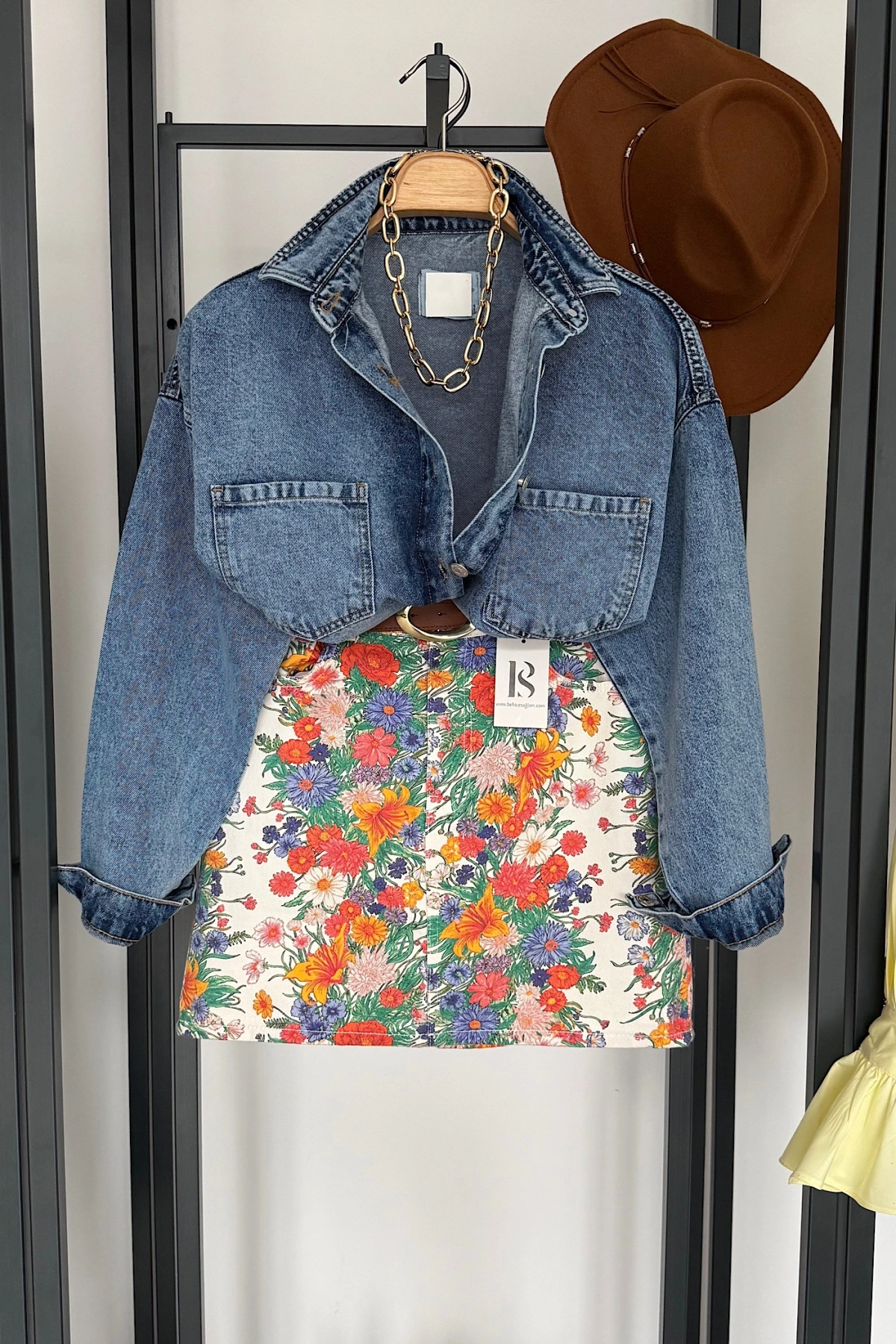 Taşsız Tensel Kot Gömlek Mavi