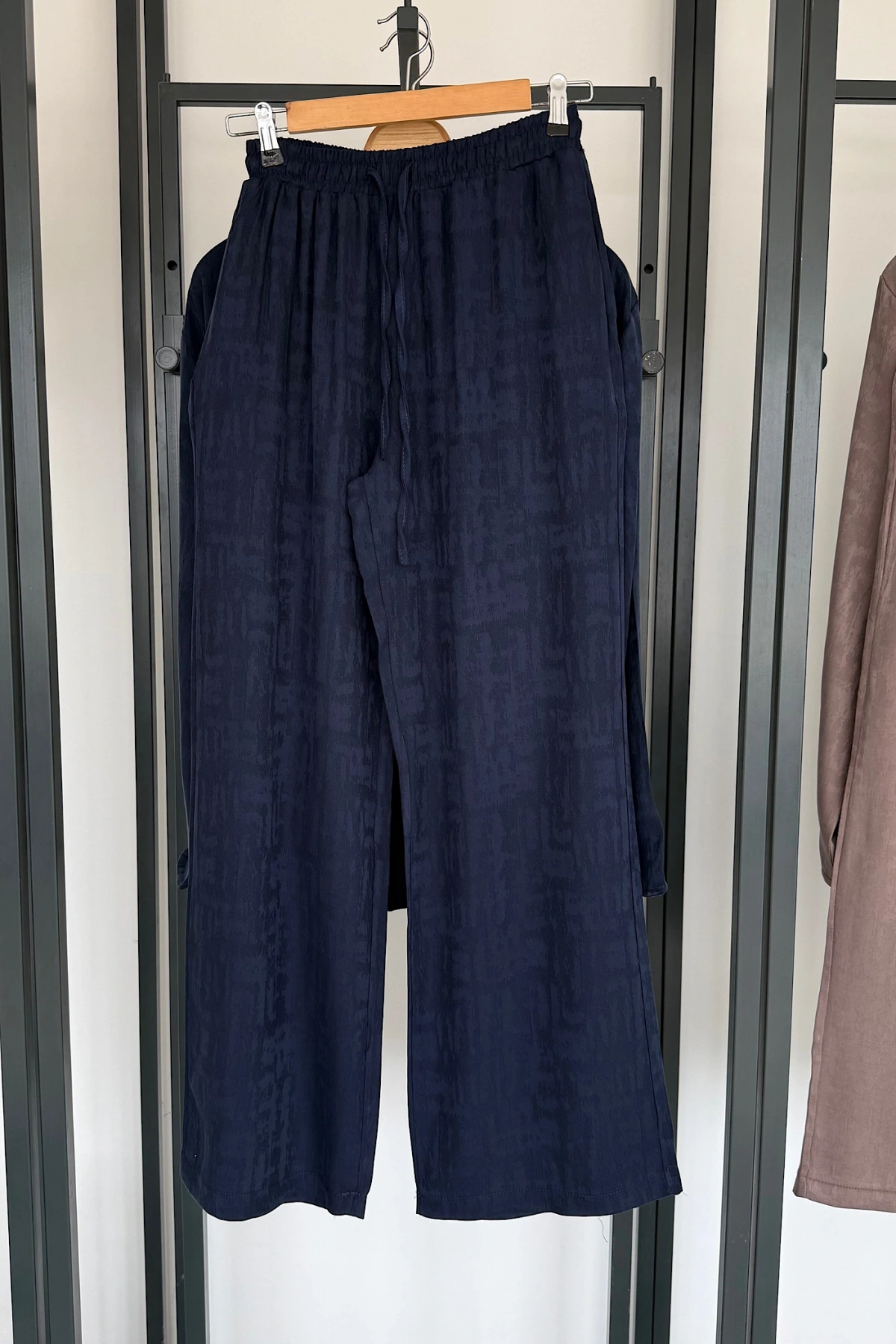 Jakarlı Kimono Takım Lacivert
