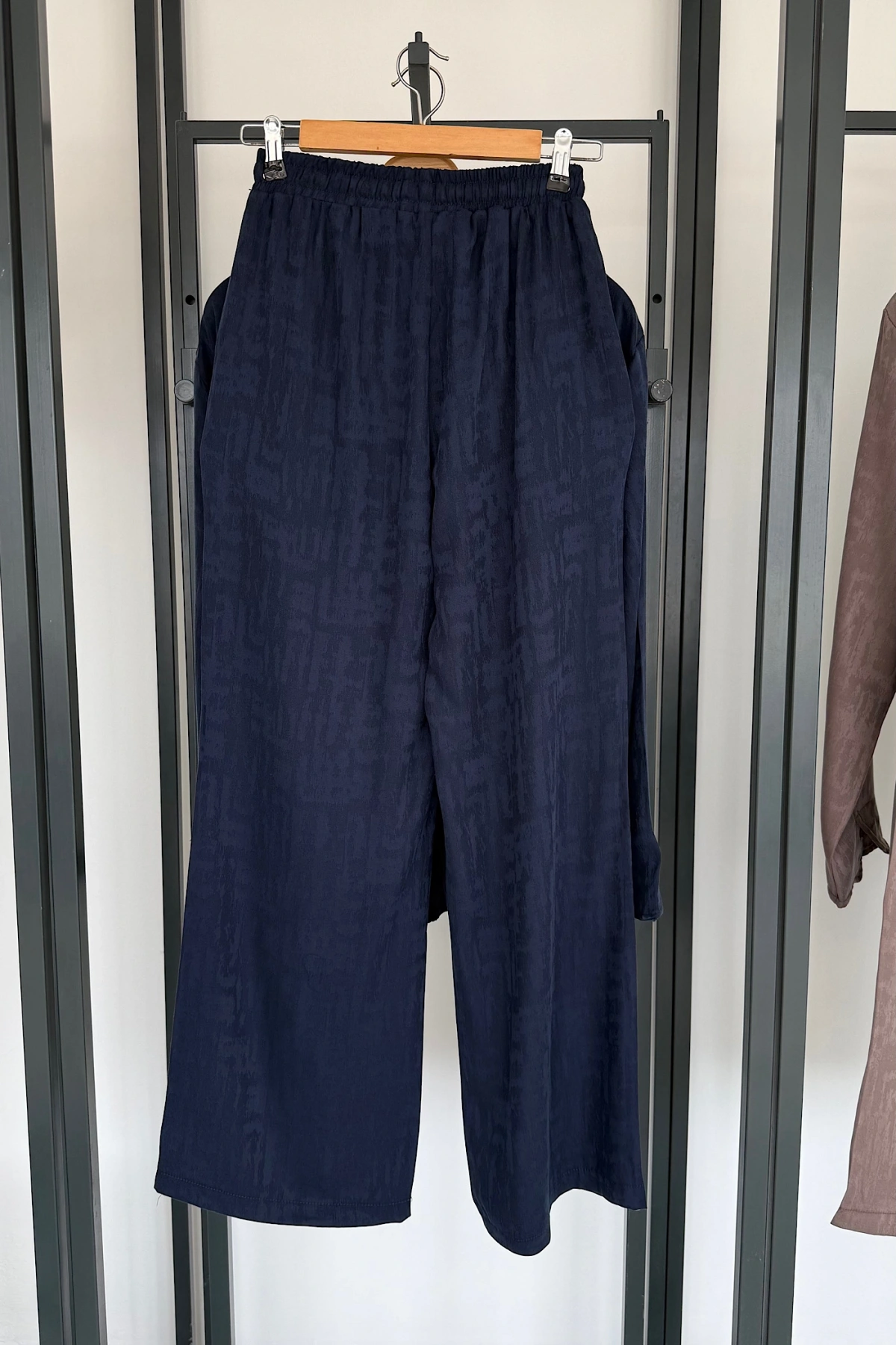 Jakarlı Kimono Takım Lacivert