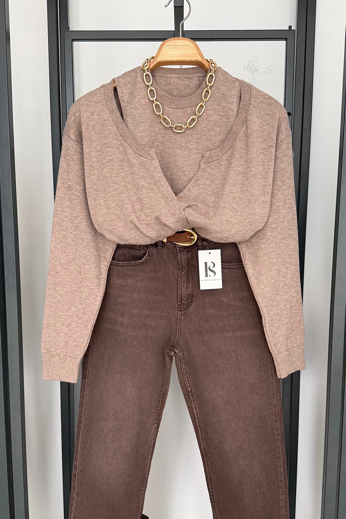 Atletli İkili Takım Bej