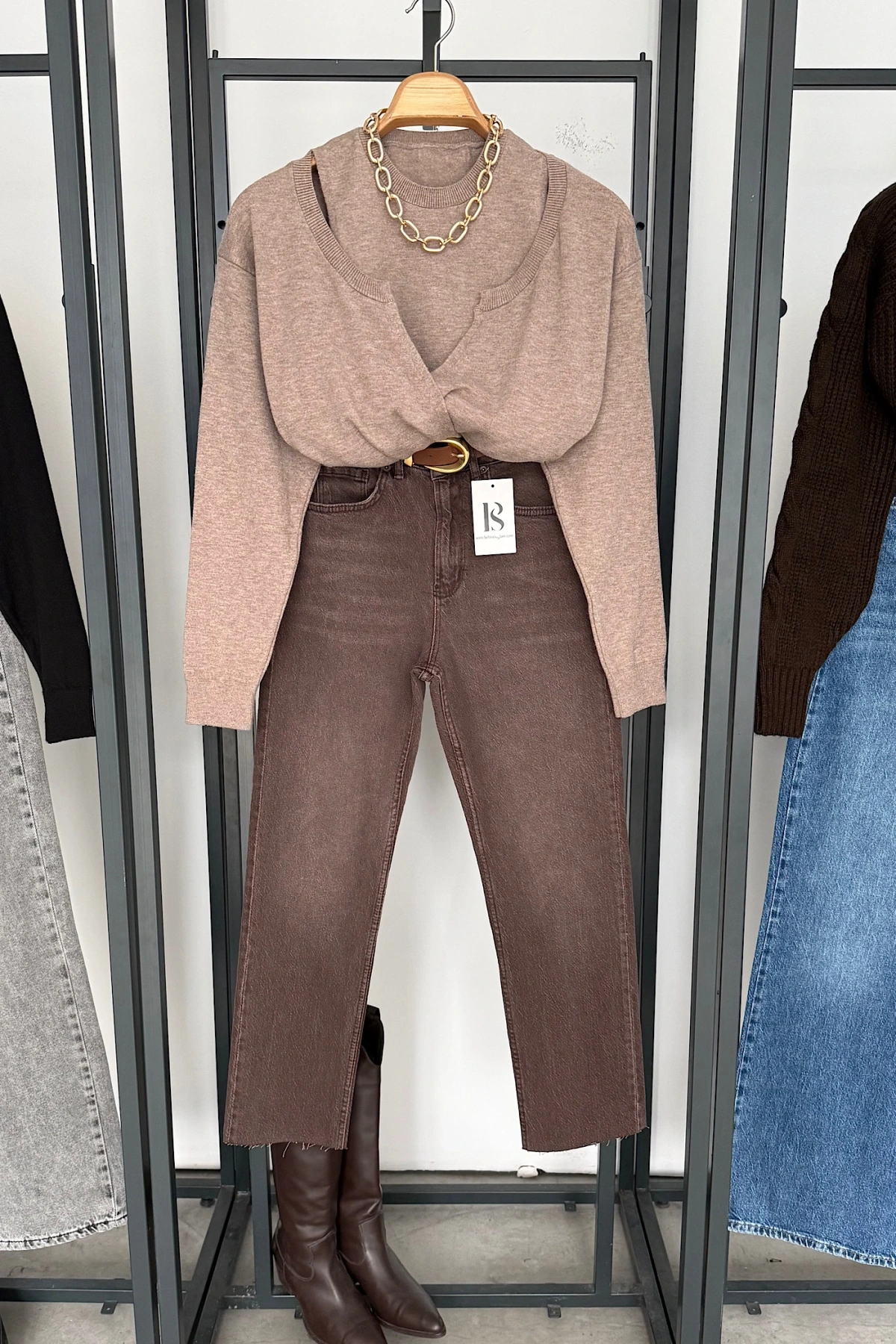 Atletli İkili Takım Bej