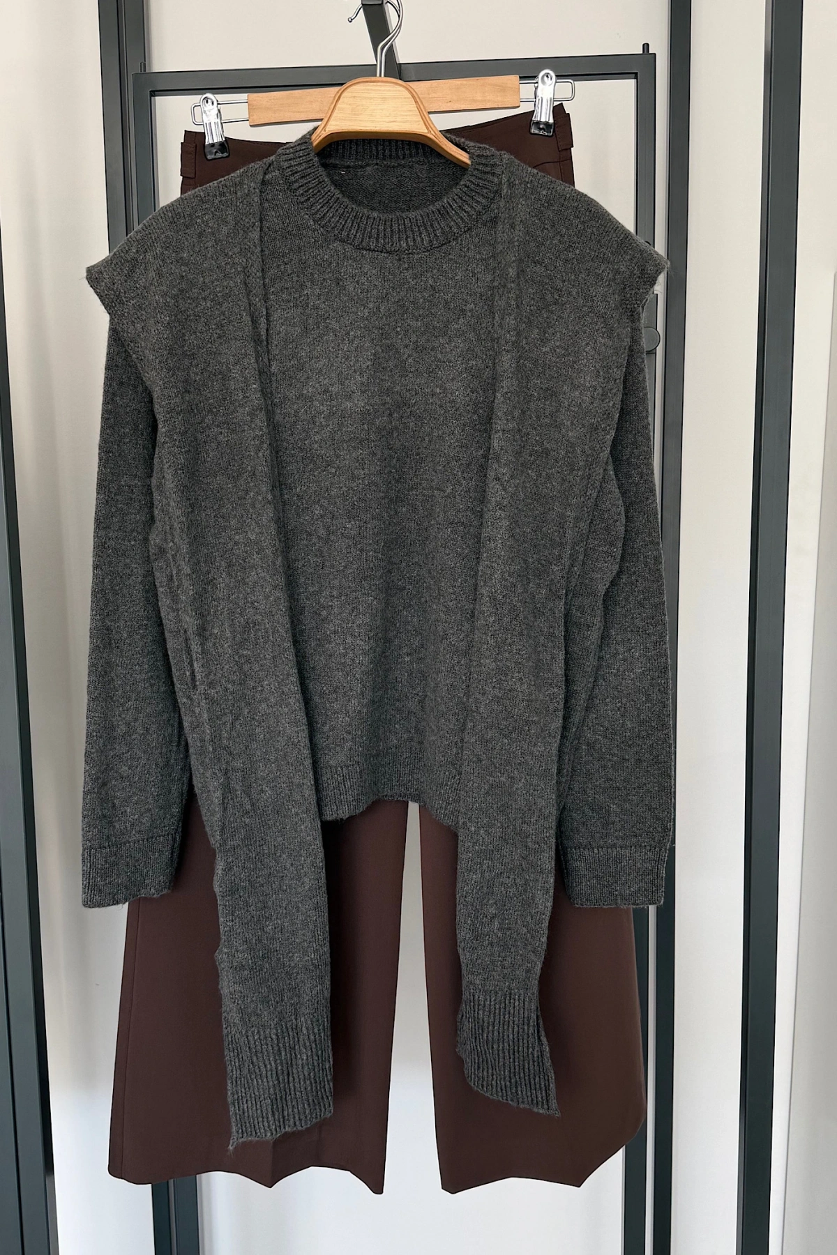 Bağlamalı Kazak Antrasit