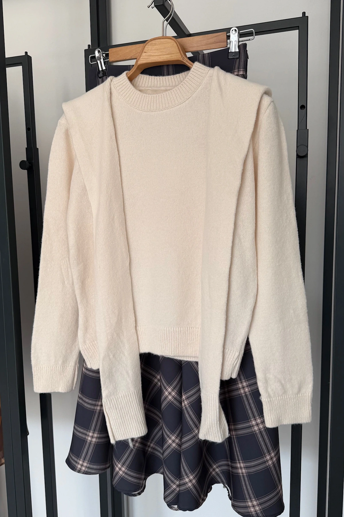 Bağlamalı Kazak Krem