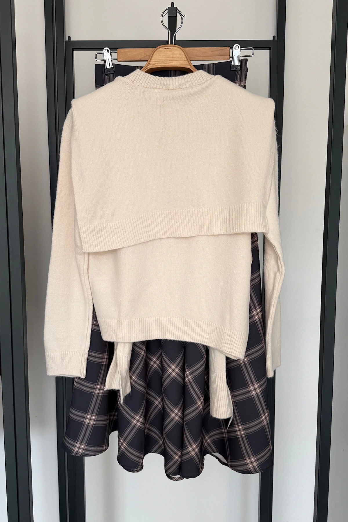 Bağlamalı Kazak Krem