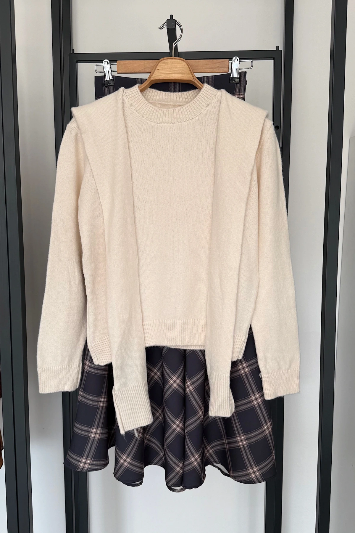 Bağlamalı Kazak Krem