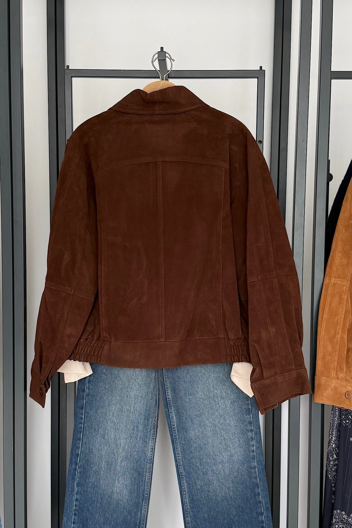 Bandera Unisex Bomber Ceket Kahverengi