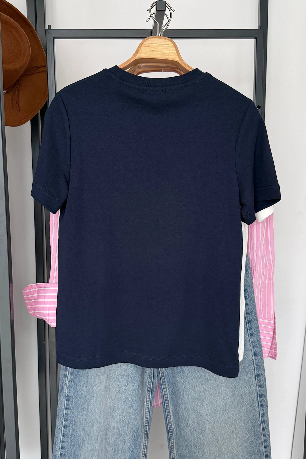 Basic T-Shirt Lacivert