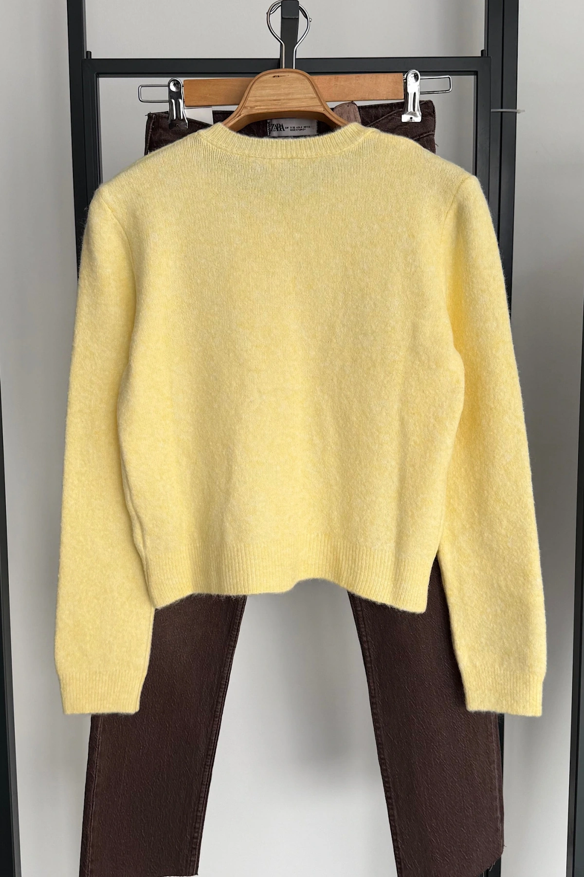 Basic Triko Hırka Sarı