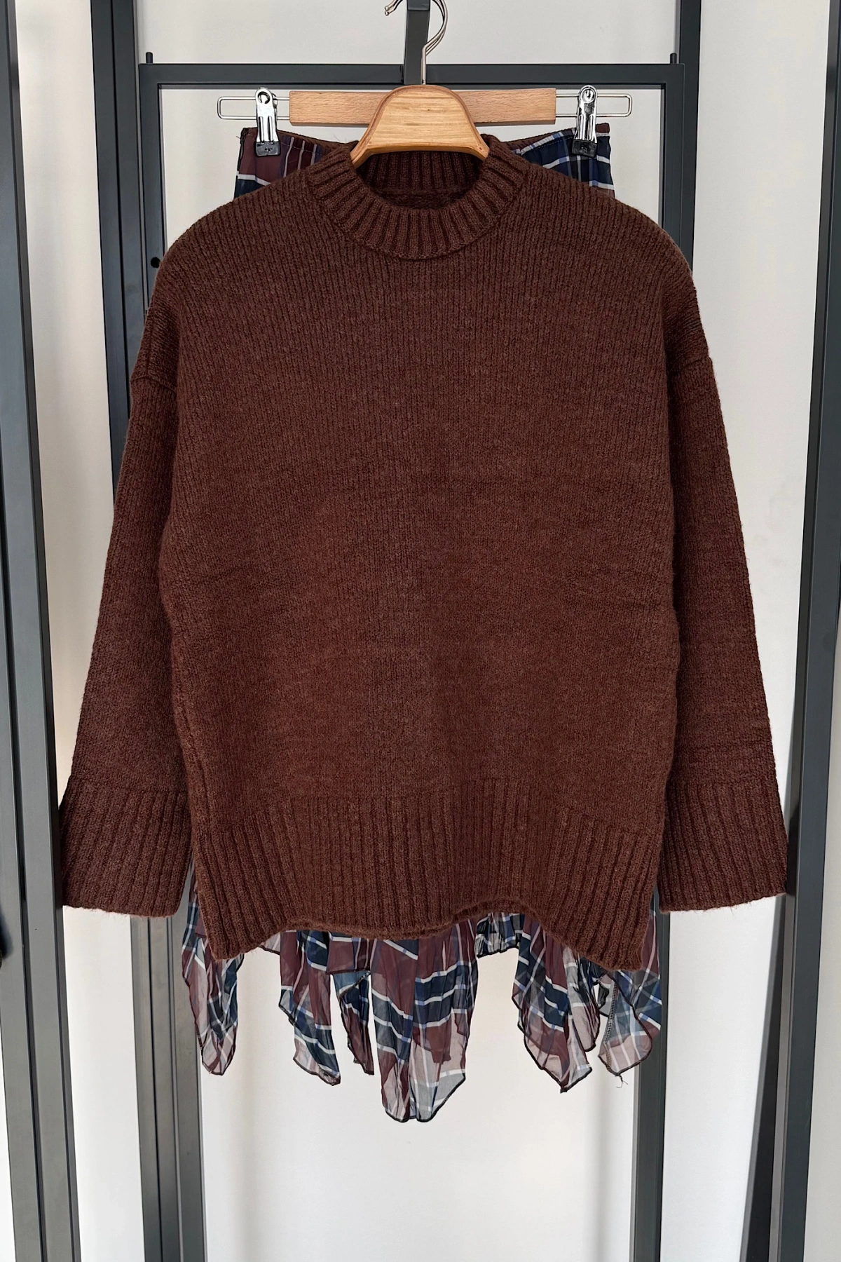 Basic Triko Kazak Koyu Tarçın