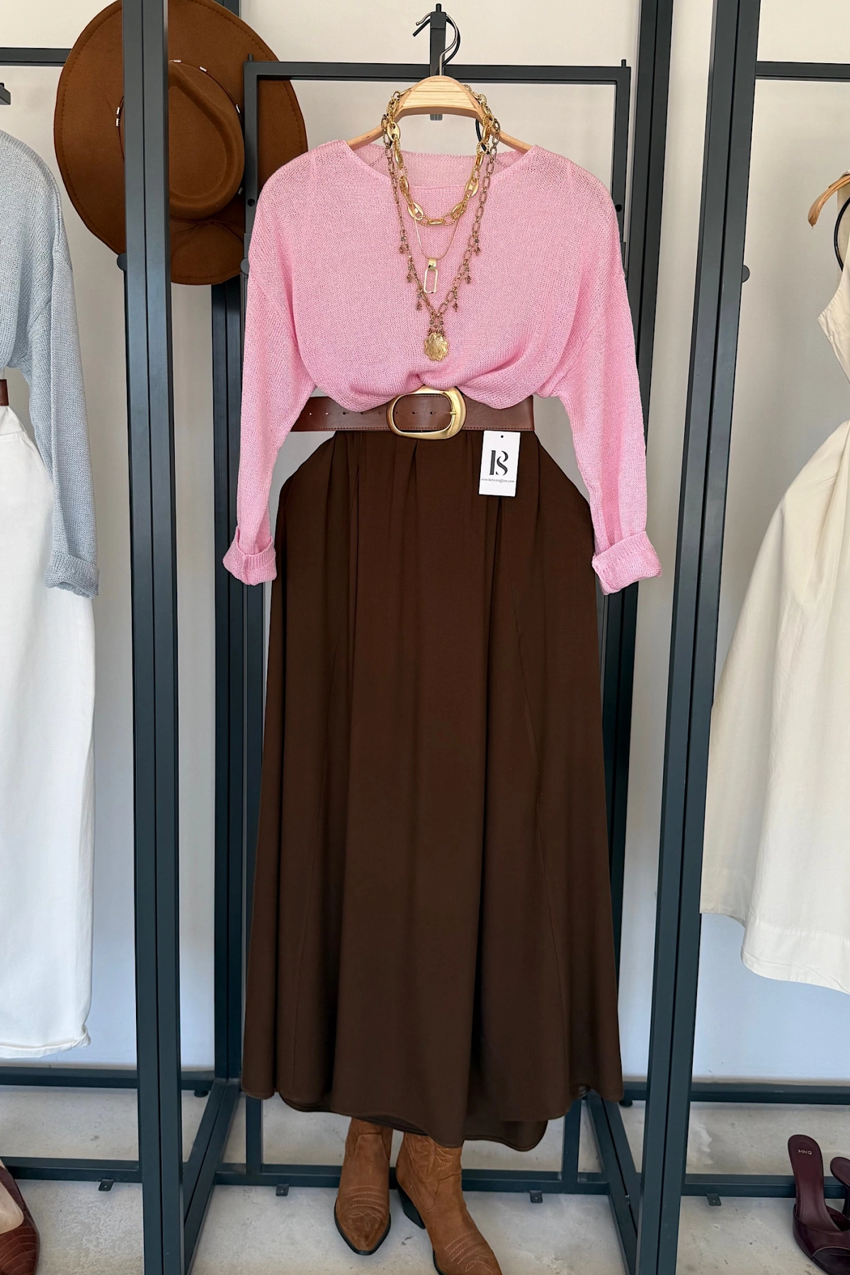 Basic Triko Kazak Pembe