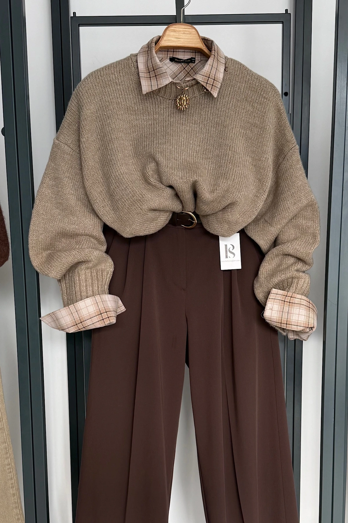 Basic Triko Kazak Vizon