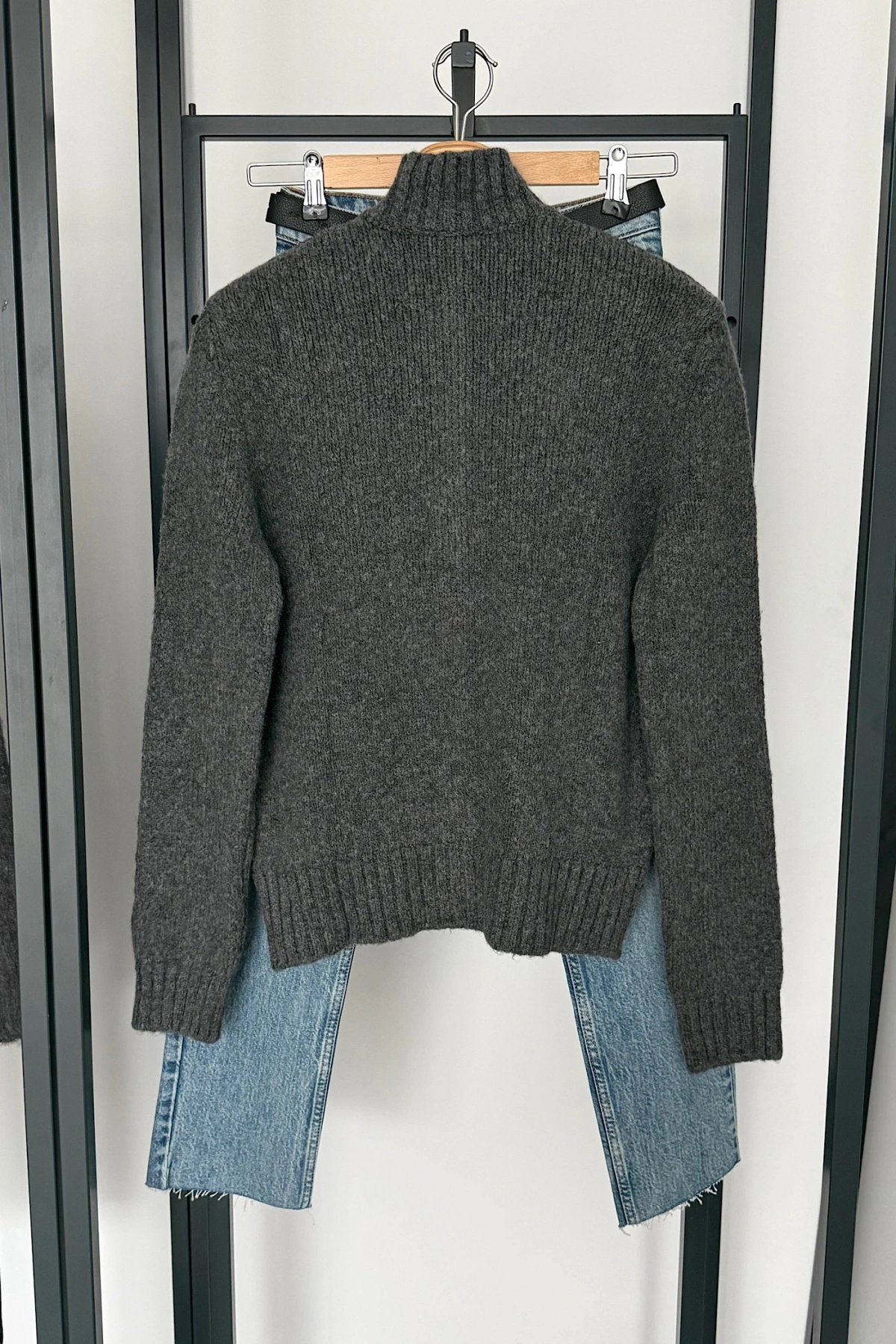 Boğazlı Hırka Antrasit