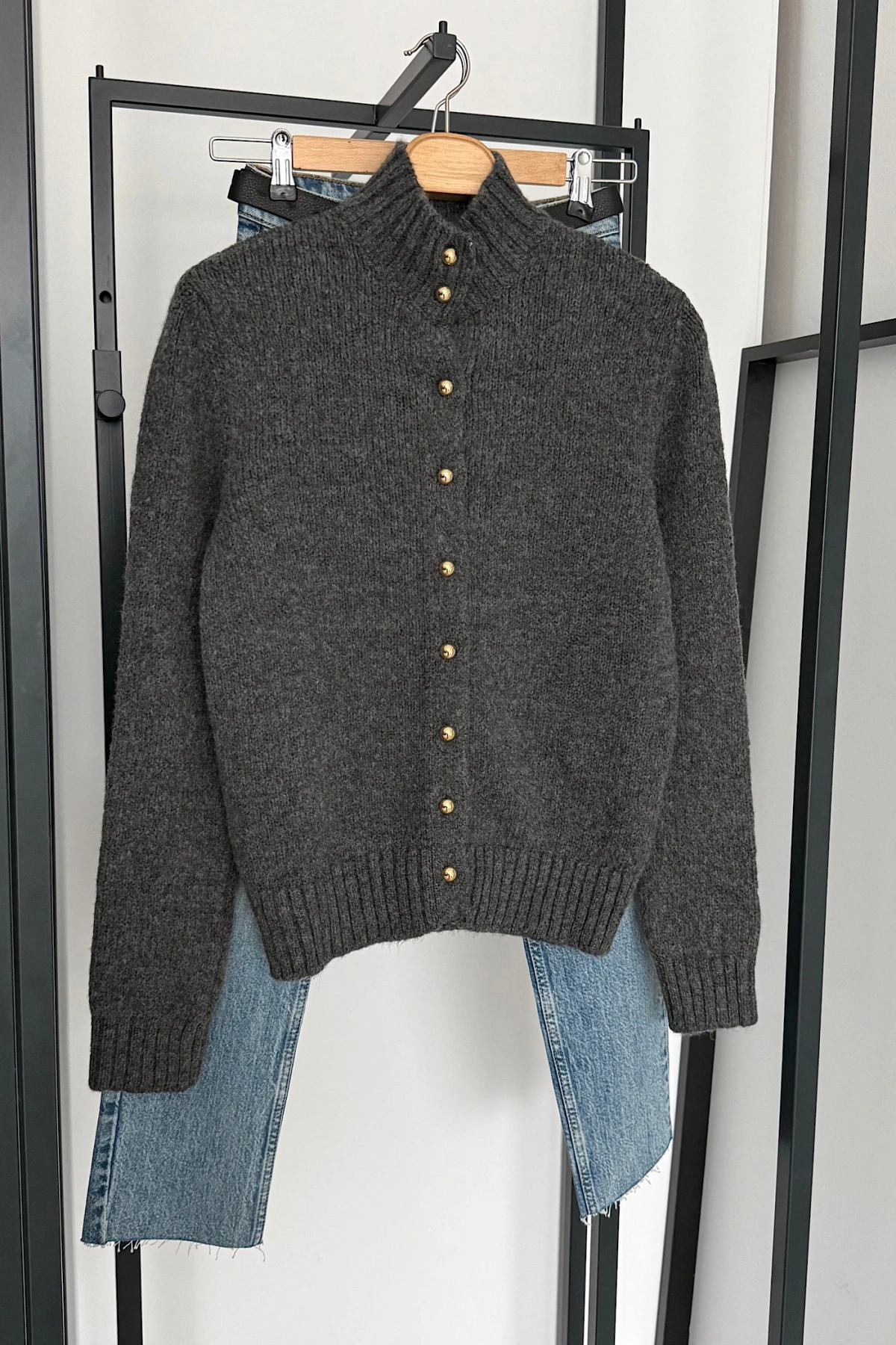 Boğazlı Hırka Antrasit