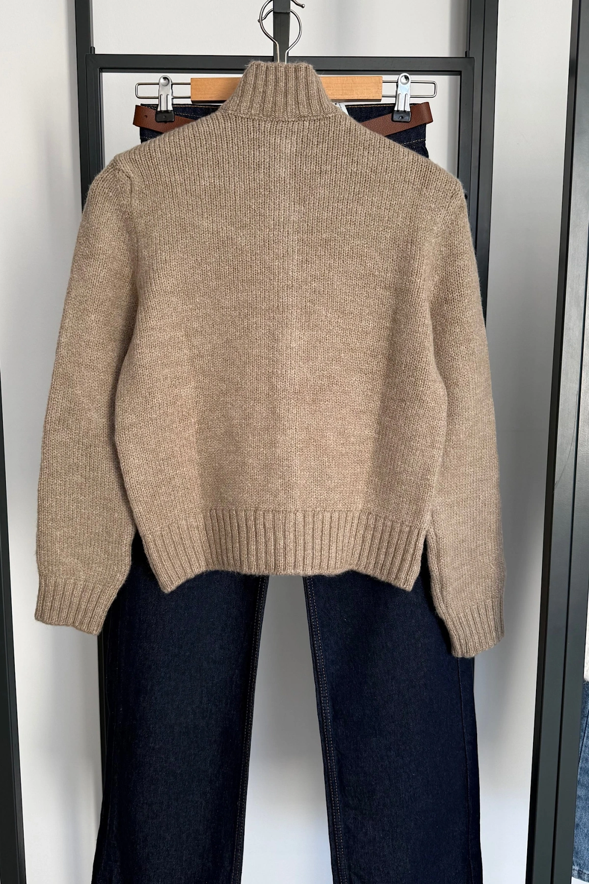 Boğazlı Hırka Vizon