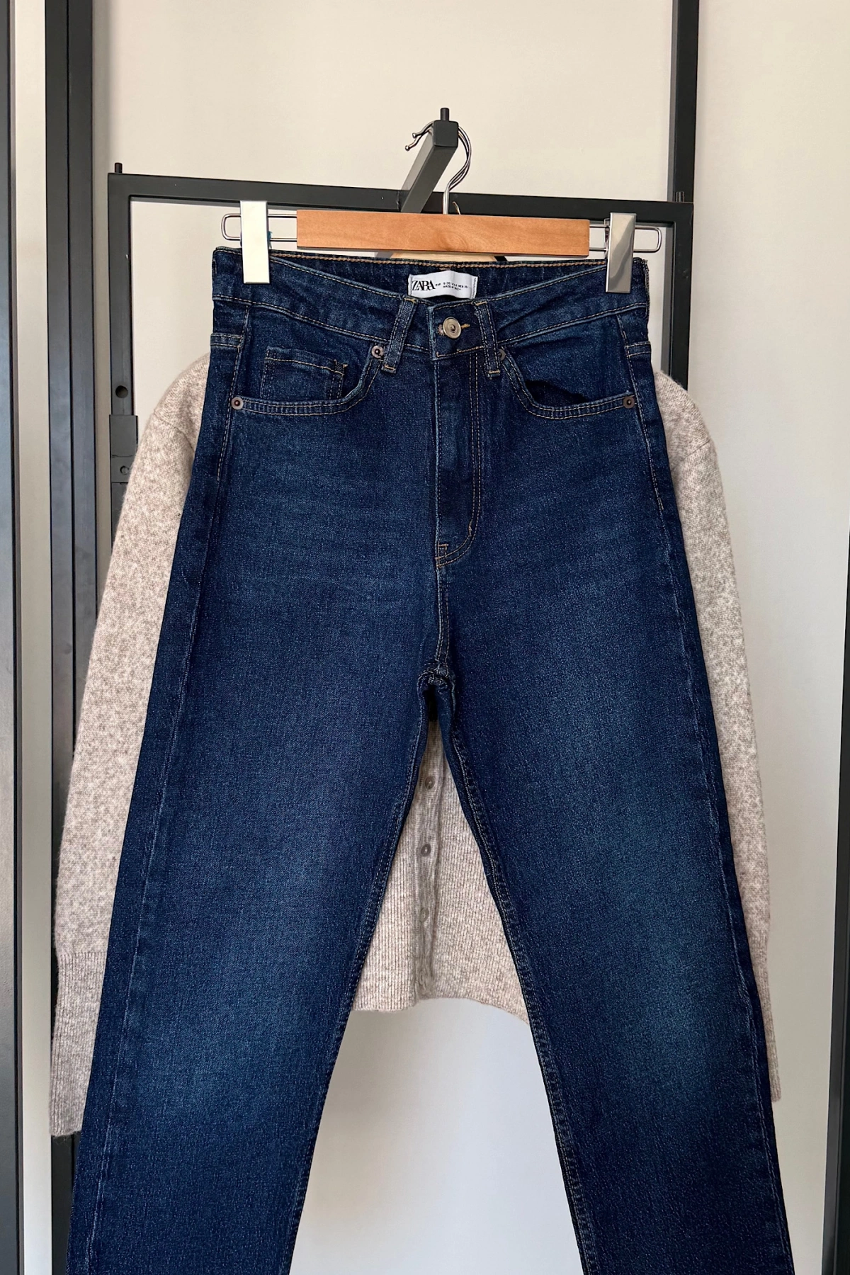 Boyfit Kesik Paça Jean Lacivert