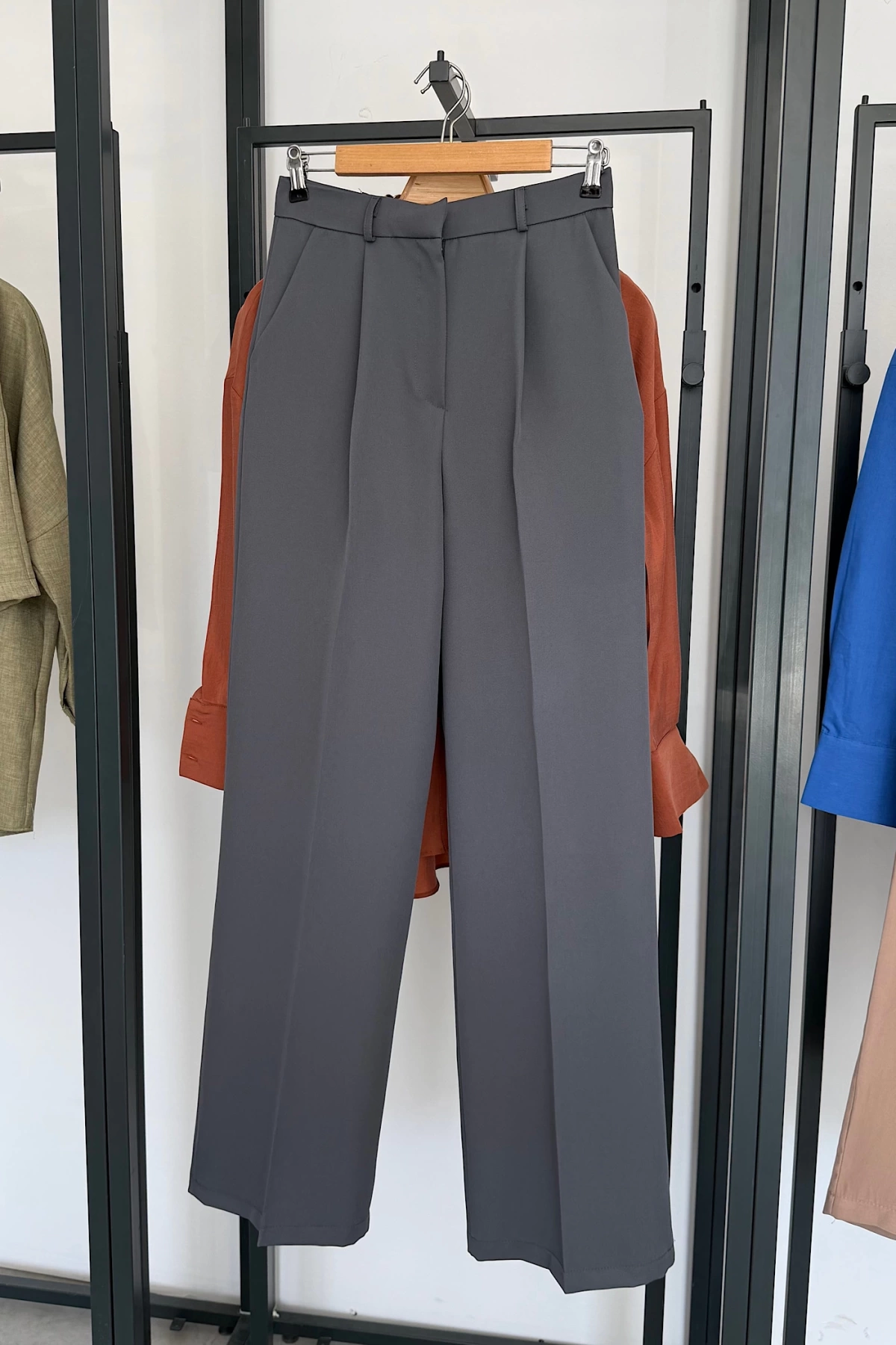 Bs Collection Palazzo Pantolon Antrasit