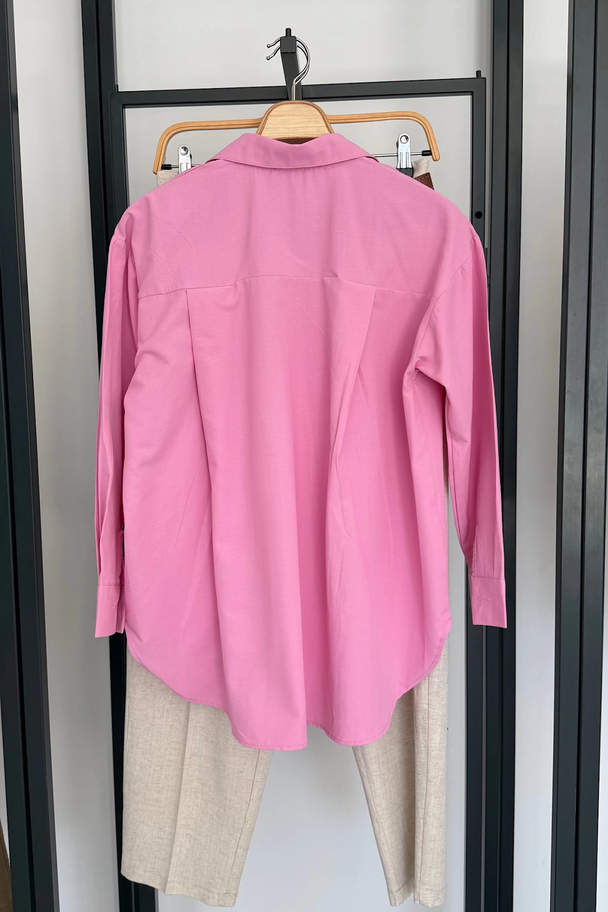 Bs Collection Tek Cep Gömlek Pembe