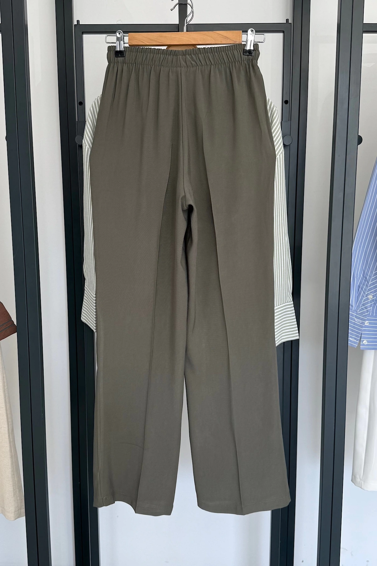 Bs Collection Tensel Pantolon Haki