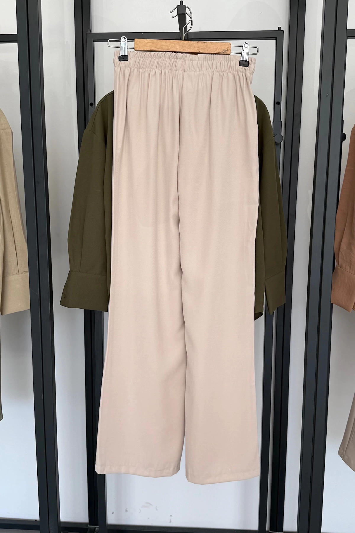 Bs Collection Tensel Pantolon Taş