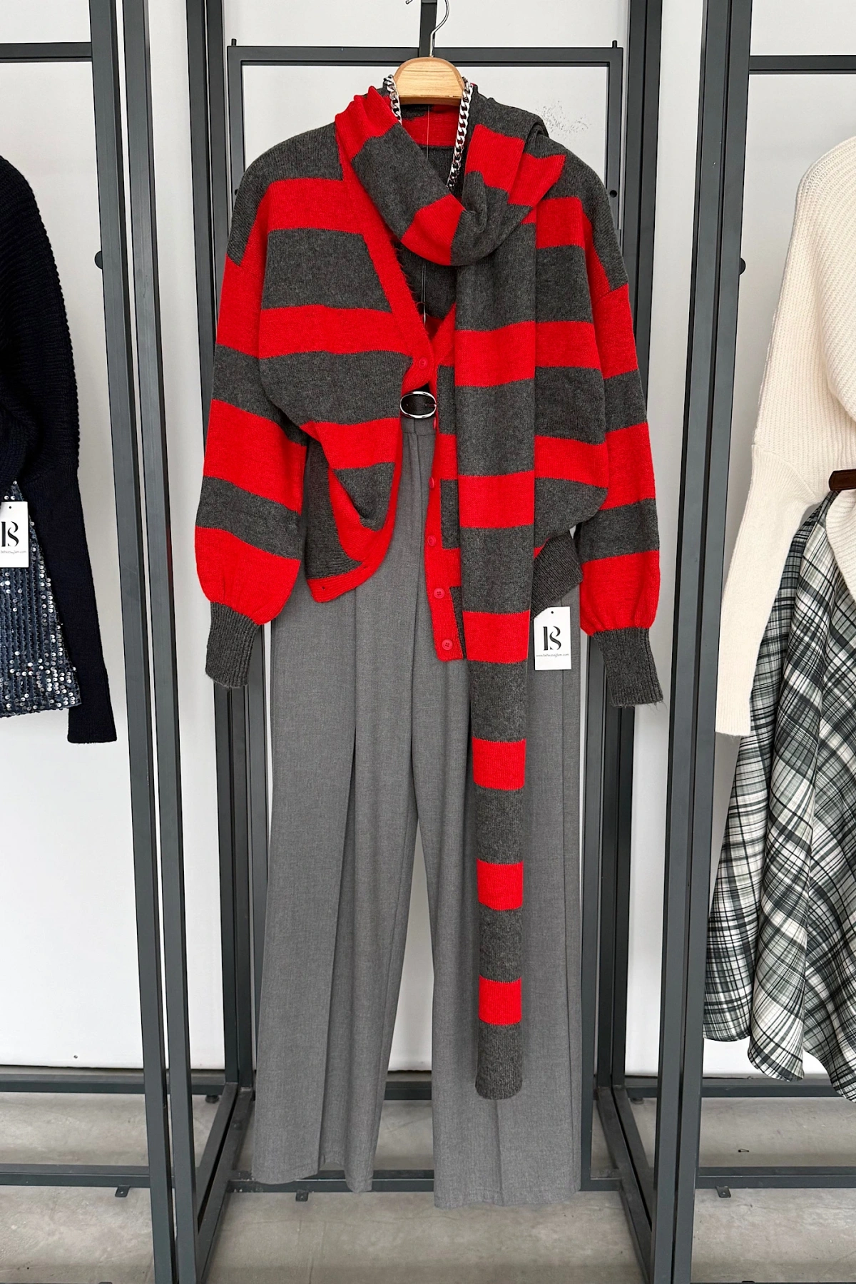 Bs Palazzo Pantolon Gri