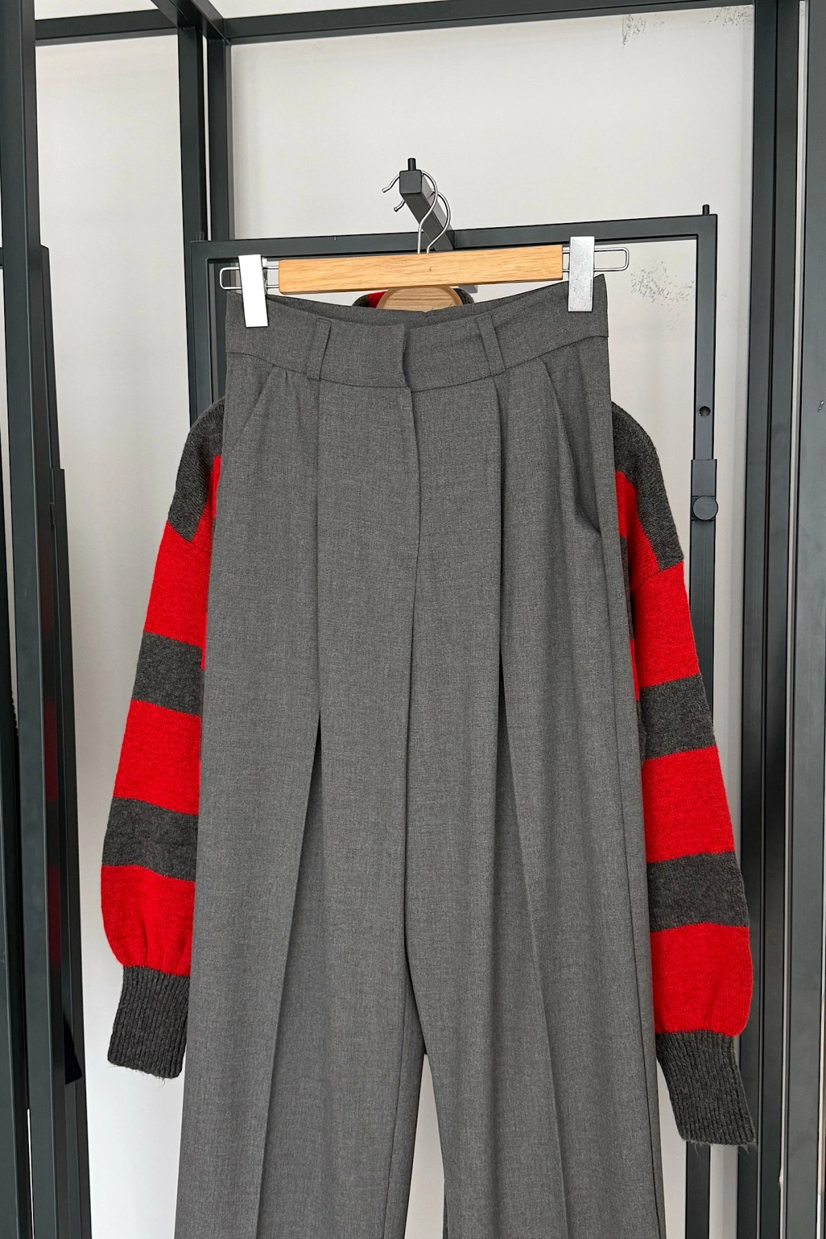 Bs Palazzo Pantolon Gri