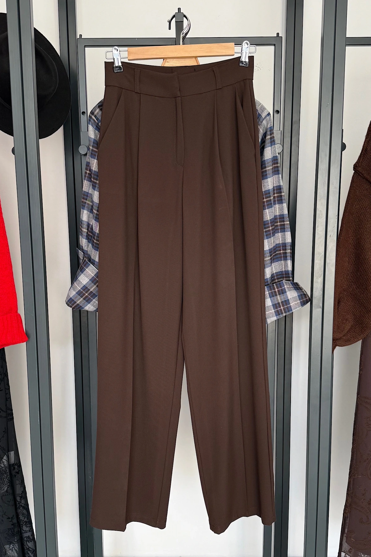 Bs Palazzo Pantolon Kahverengi