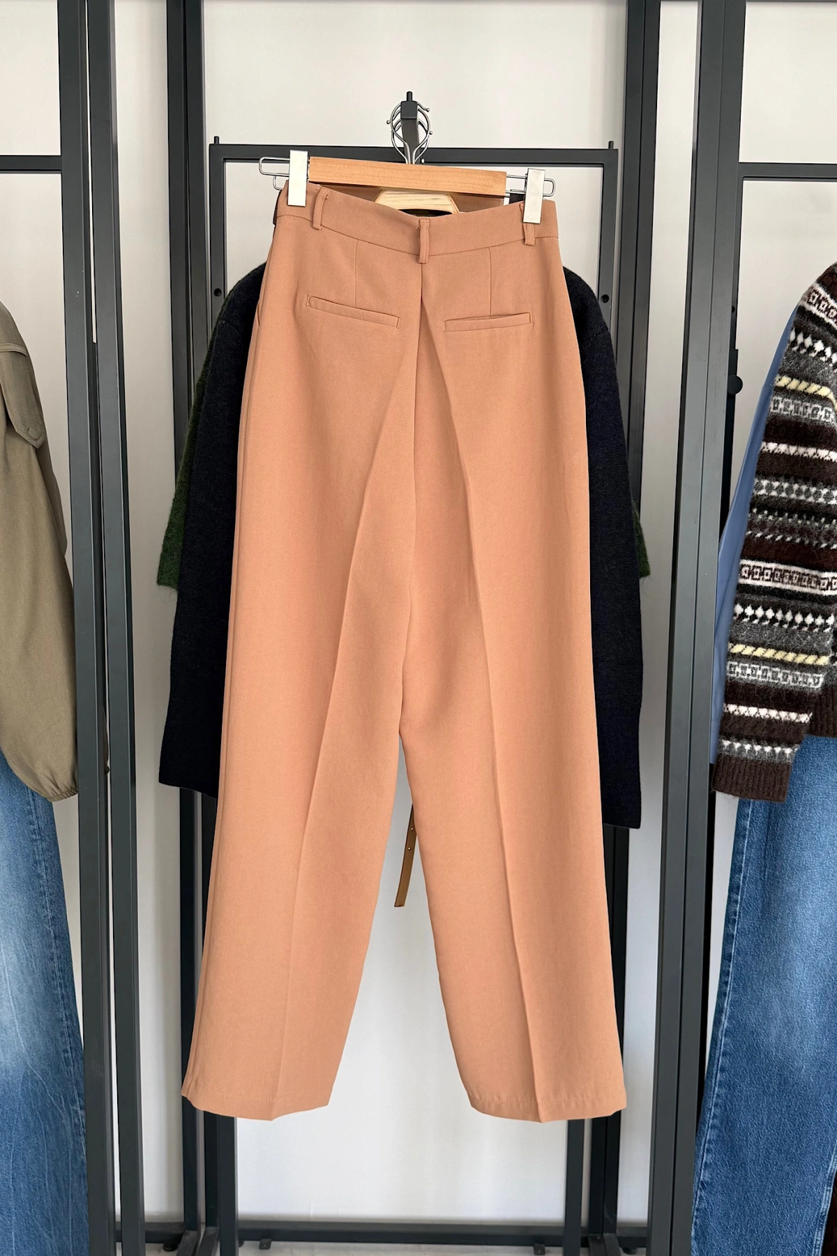 Bs Pile Detay Pantolon Camel