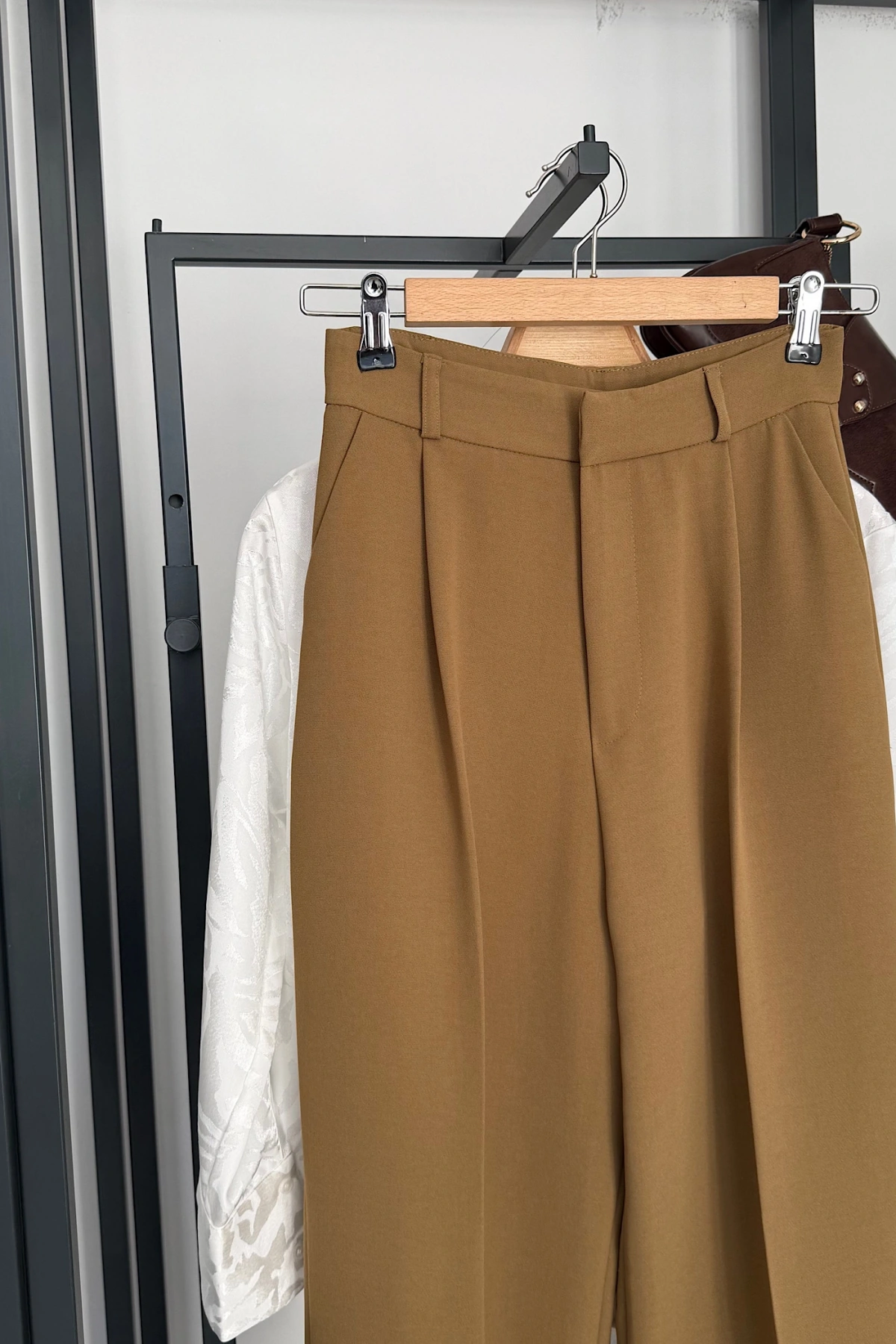 Bs Pile Detay Pantolon Haki