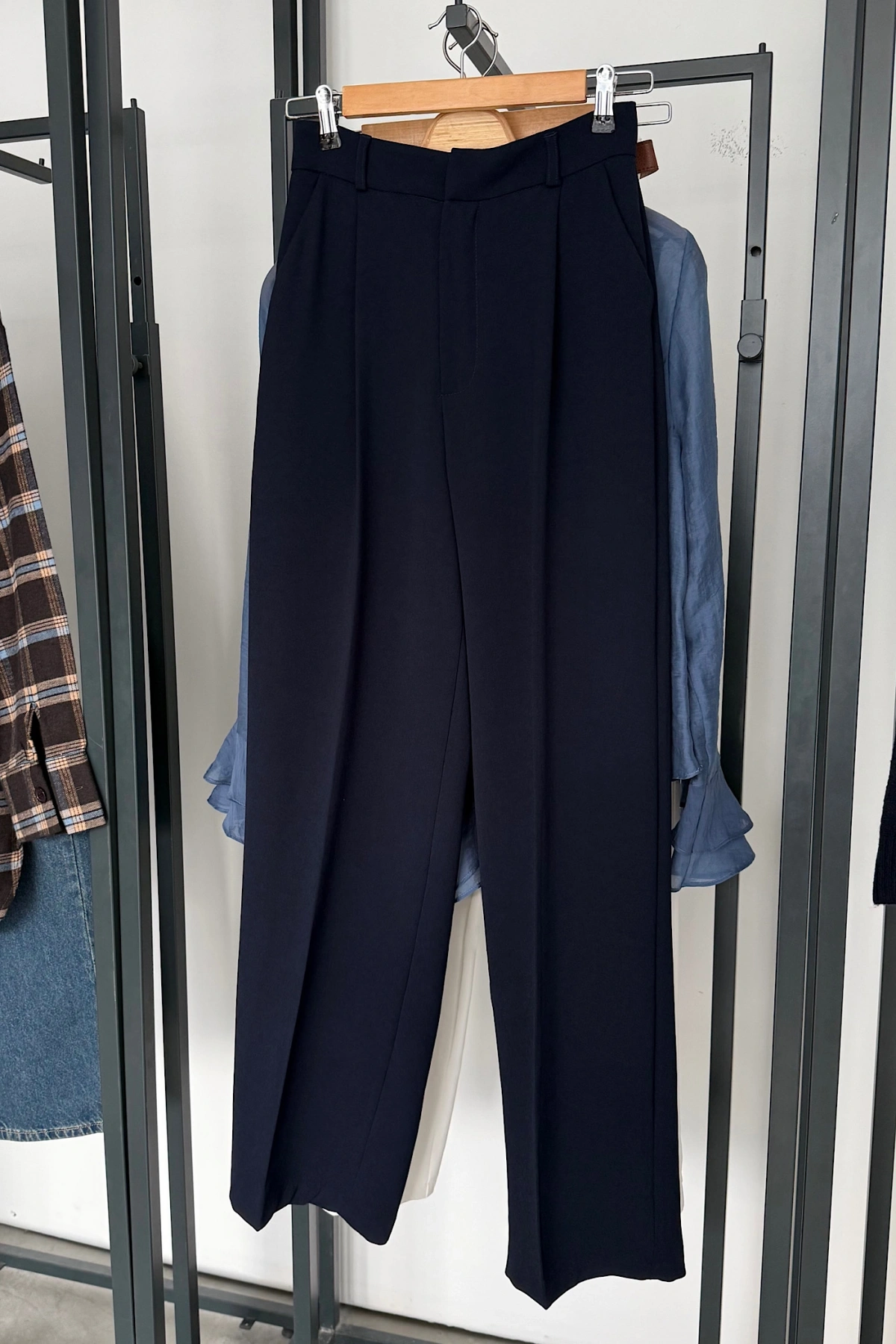 Bs Pile Detay Pantolon Lacivert