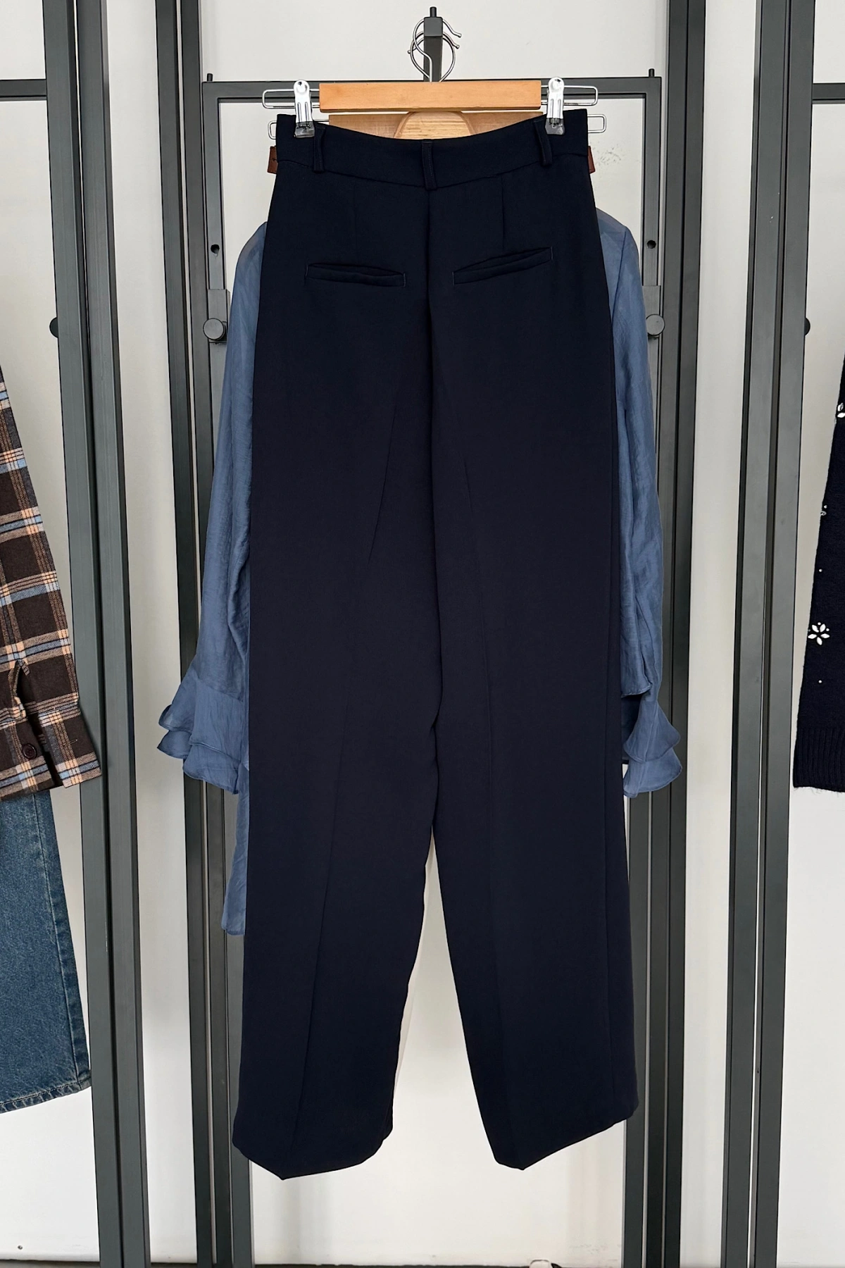 Bs Pile Detay Pantolon Lacivert