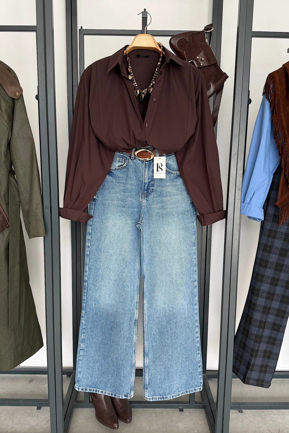 Bs Wide Leg Jean Açık Mavi