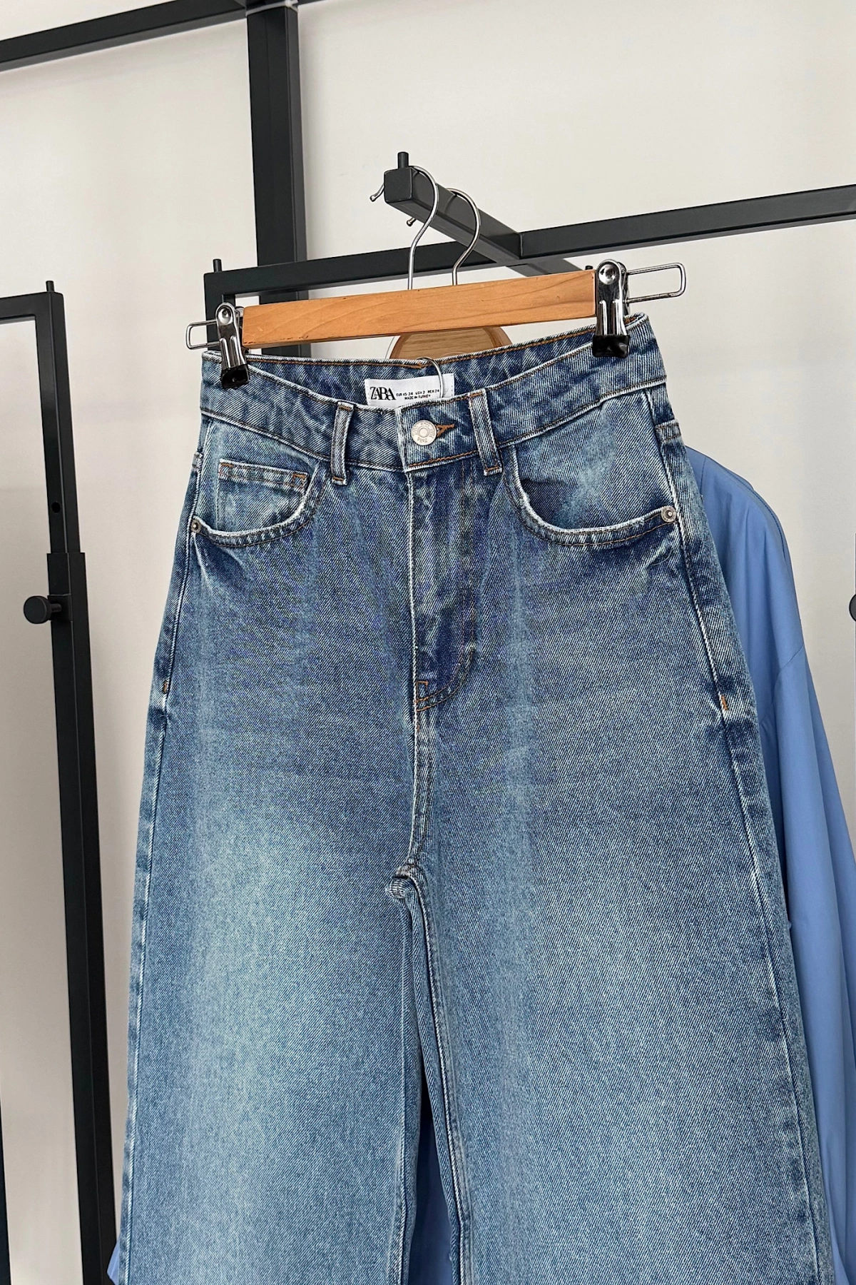 Bs Wide Leg Jean Açık Mavi