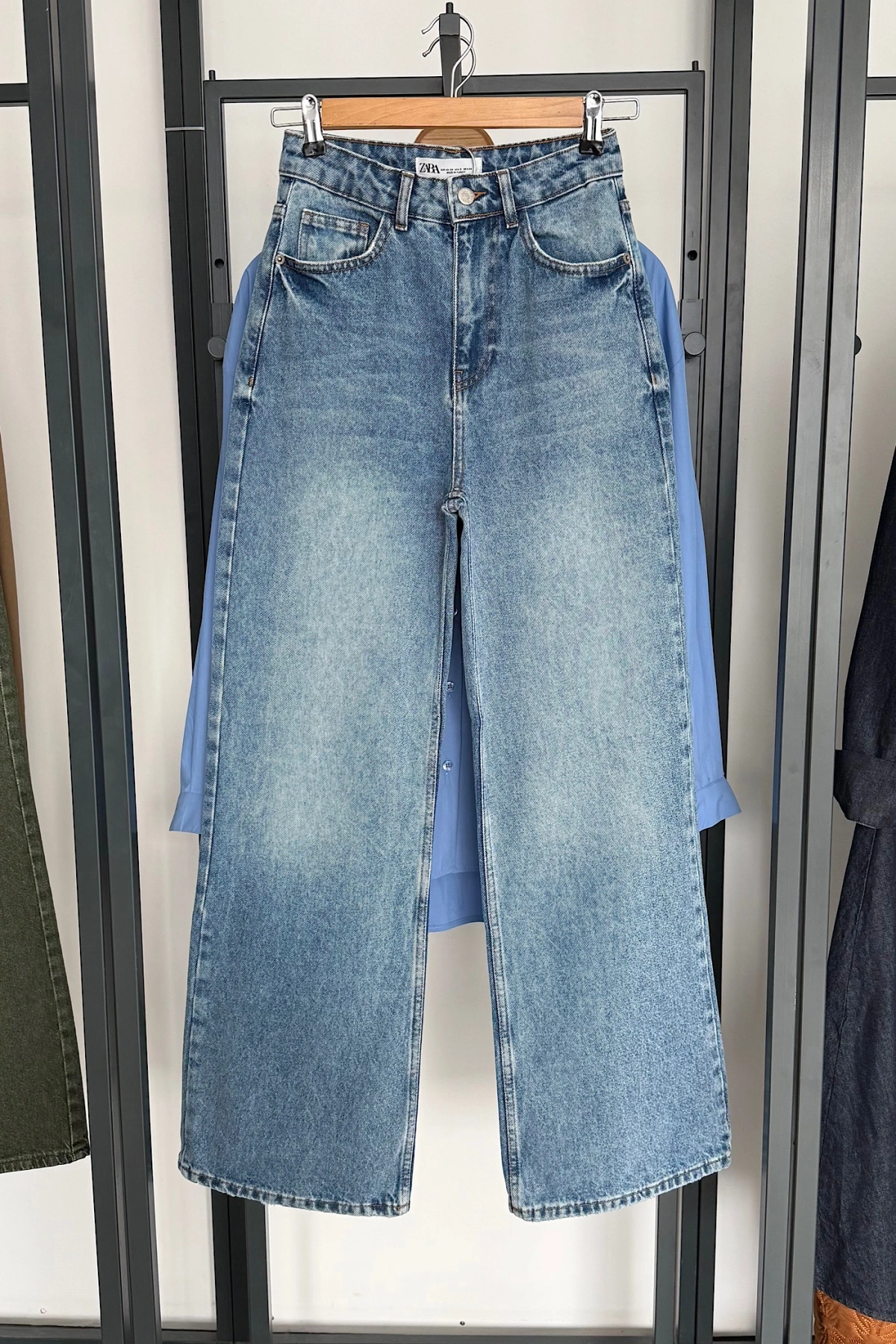 Bs Wide Leg Jean Açık Mavi