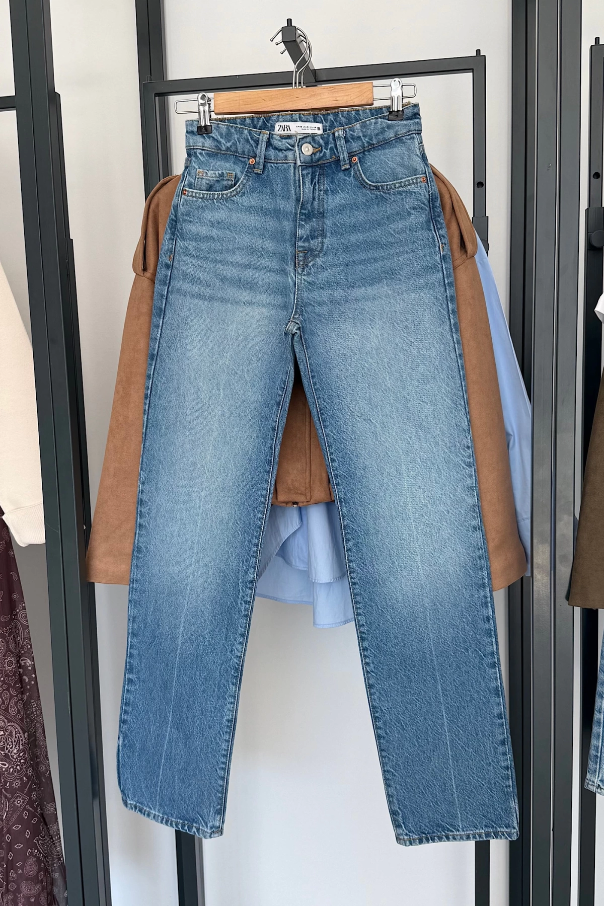 Bs1976 Straight Yüksek Bel Jean Mavi