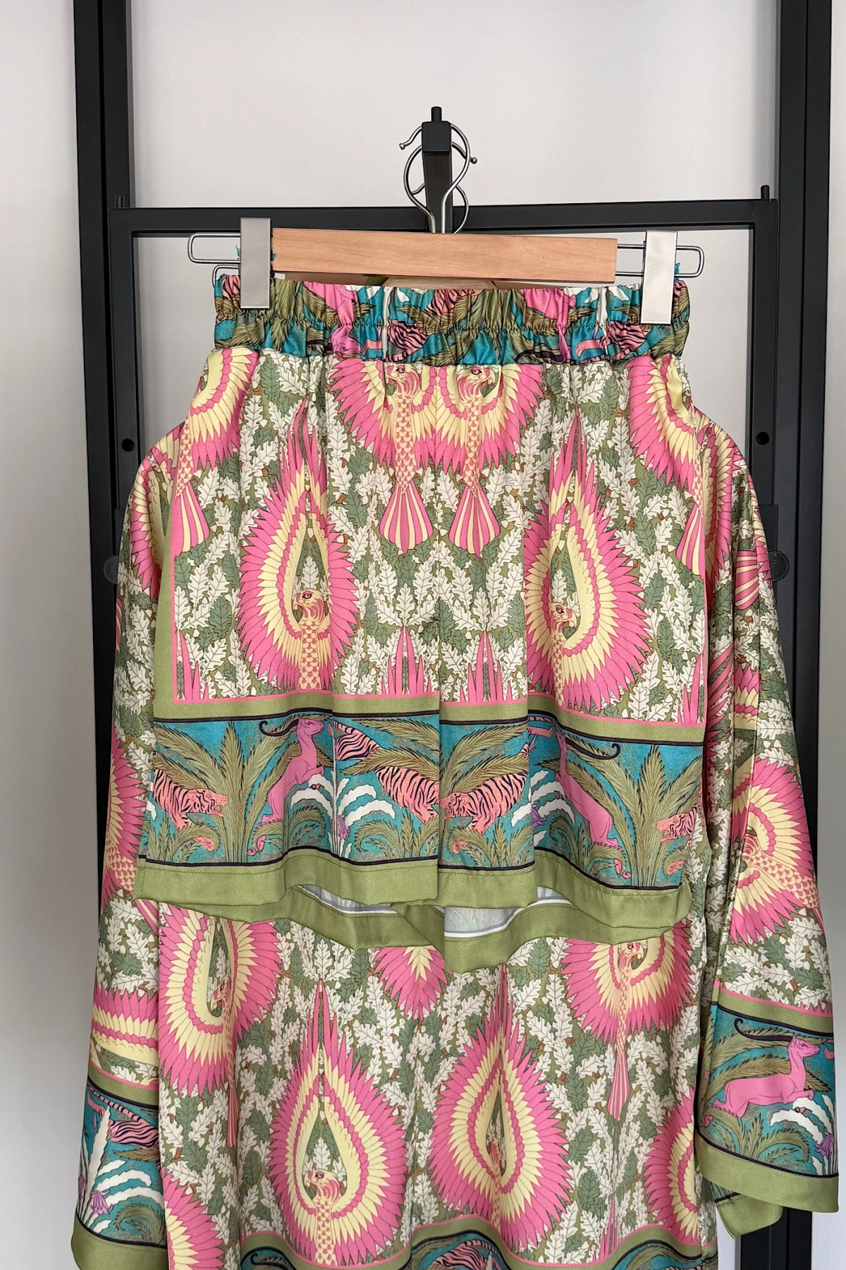Etnik Desen Kimono Şortlu Takım
