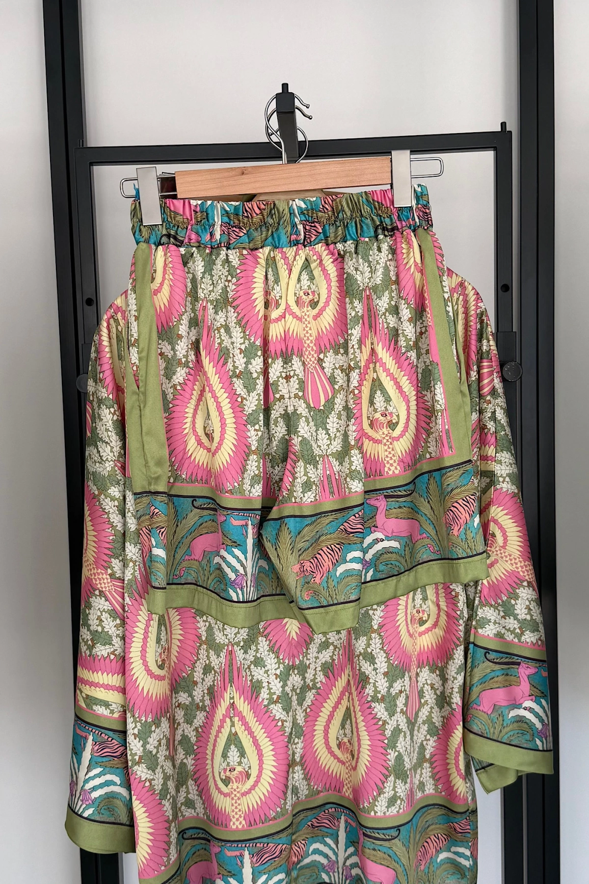 Etnik Desen Kimono Şortlu Takım