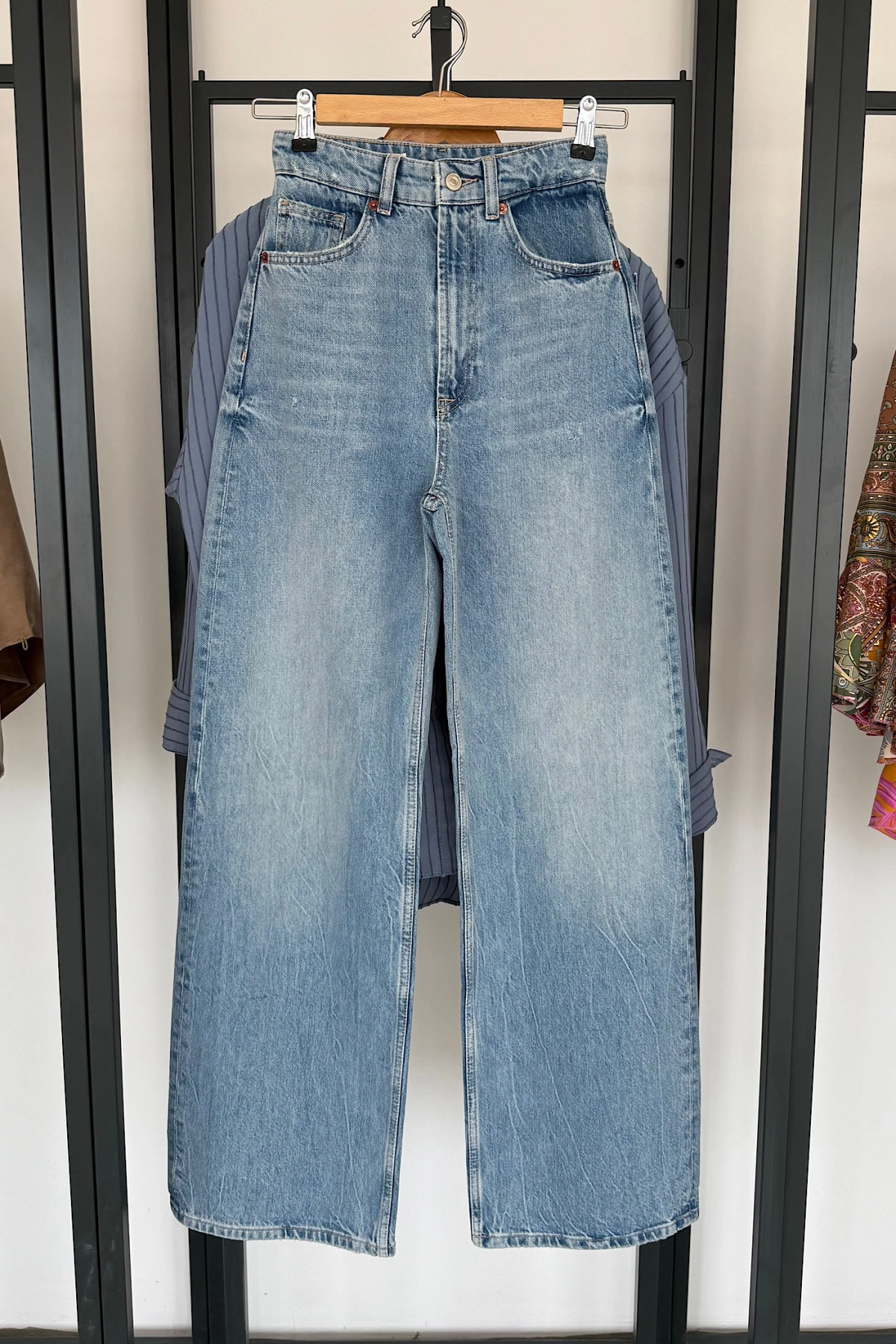 Extra Wide Leg Jean Mavi