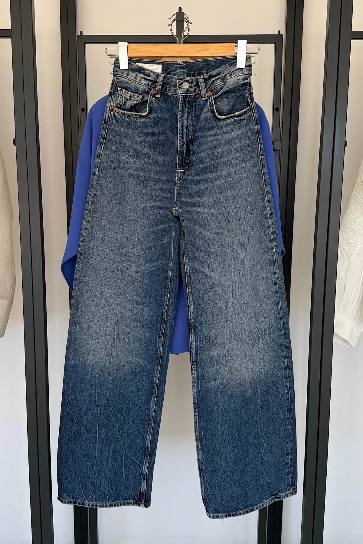 Geniş Paça Straight Jean