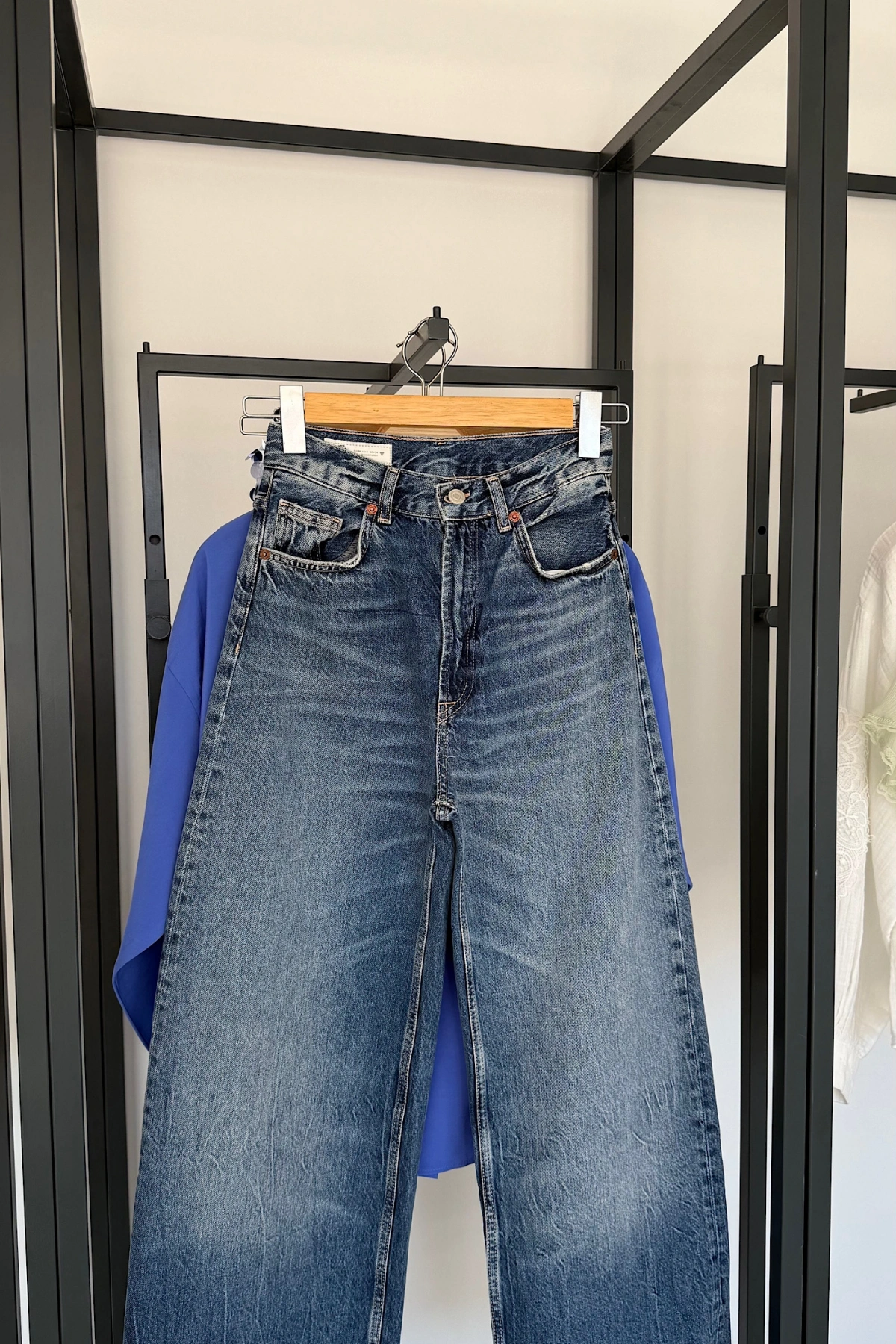 Geniş Paça Straight Jean