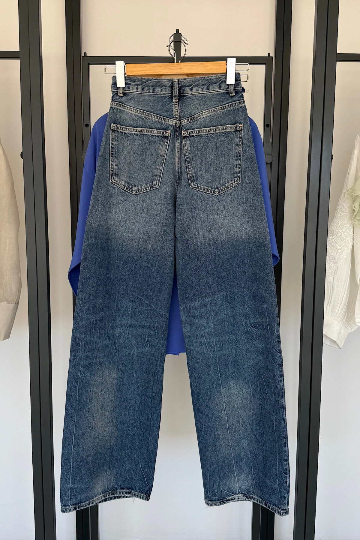 Geniş Paça Straight Jean