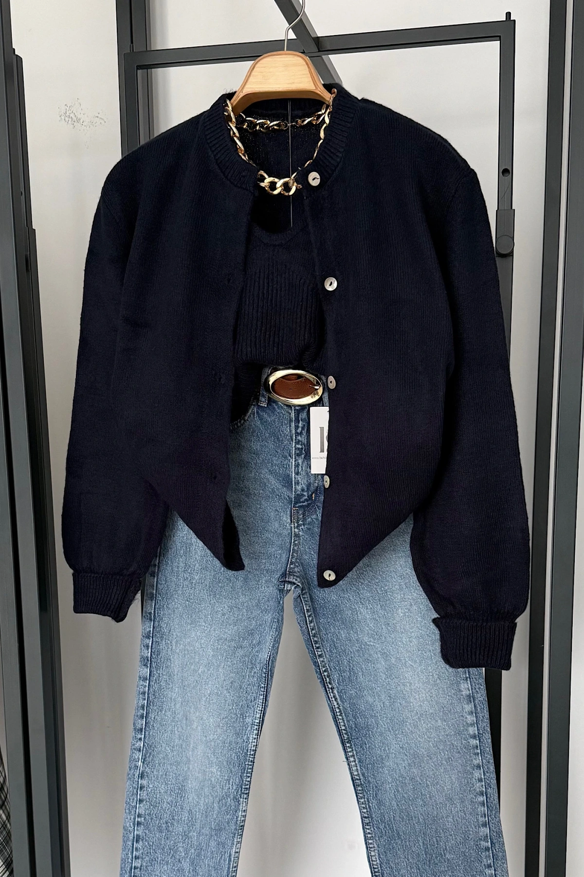 Hırka Atlet İkili Takım Lacivert