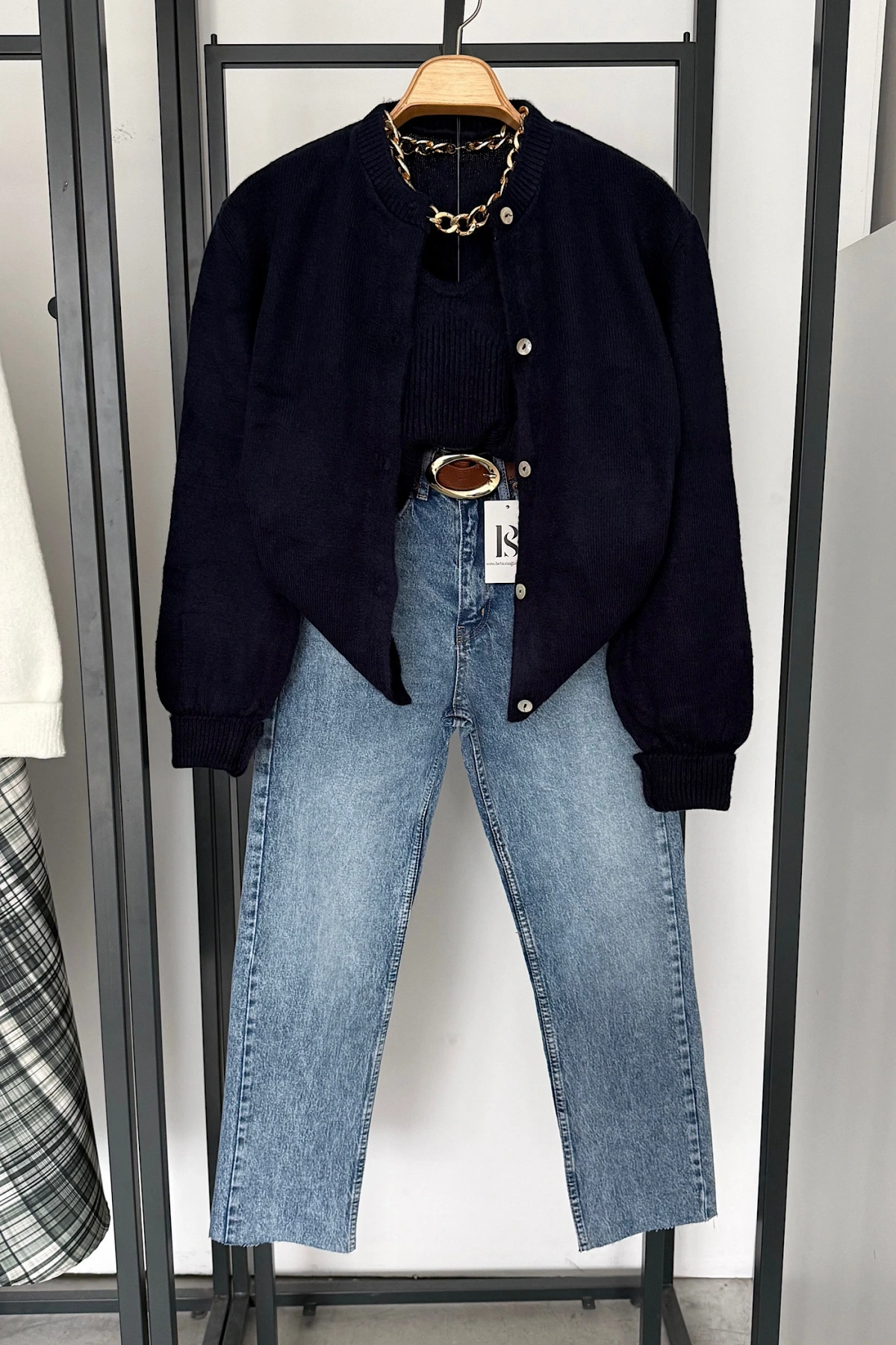 Hırka Atlet İkili Takım Lacivert