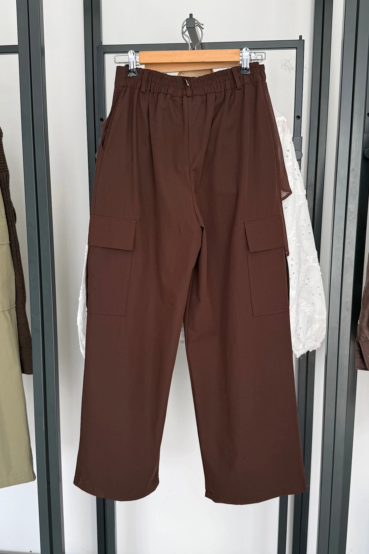 Kargo Cepli Pantolon Kahverengi