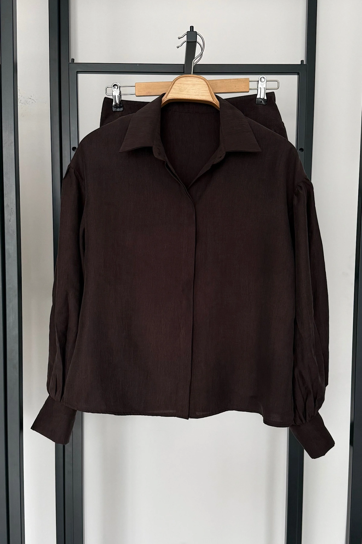 Korse Belli Etekli Takım Kahverengi